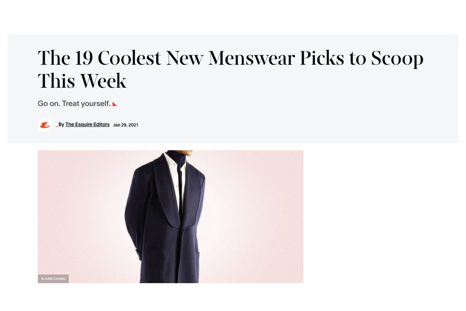 Esquire The 19 Coolest New Menswear Picks to Scoop This Week