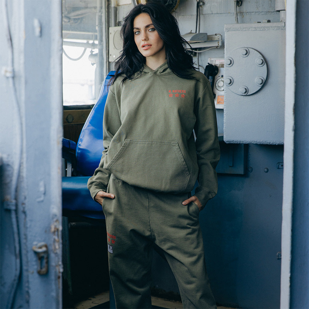 Eminem x Standard Issue Kamikaze Hoody Burnt Olive