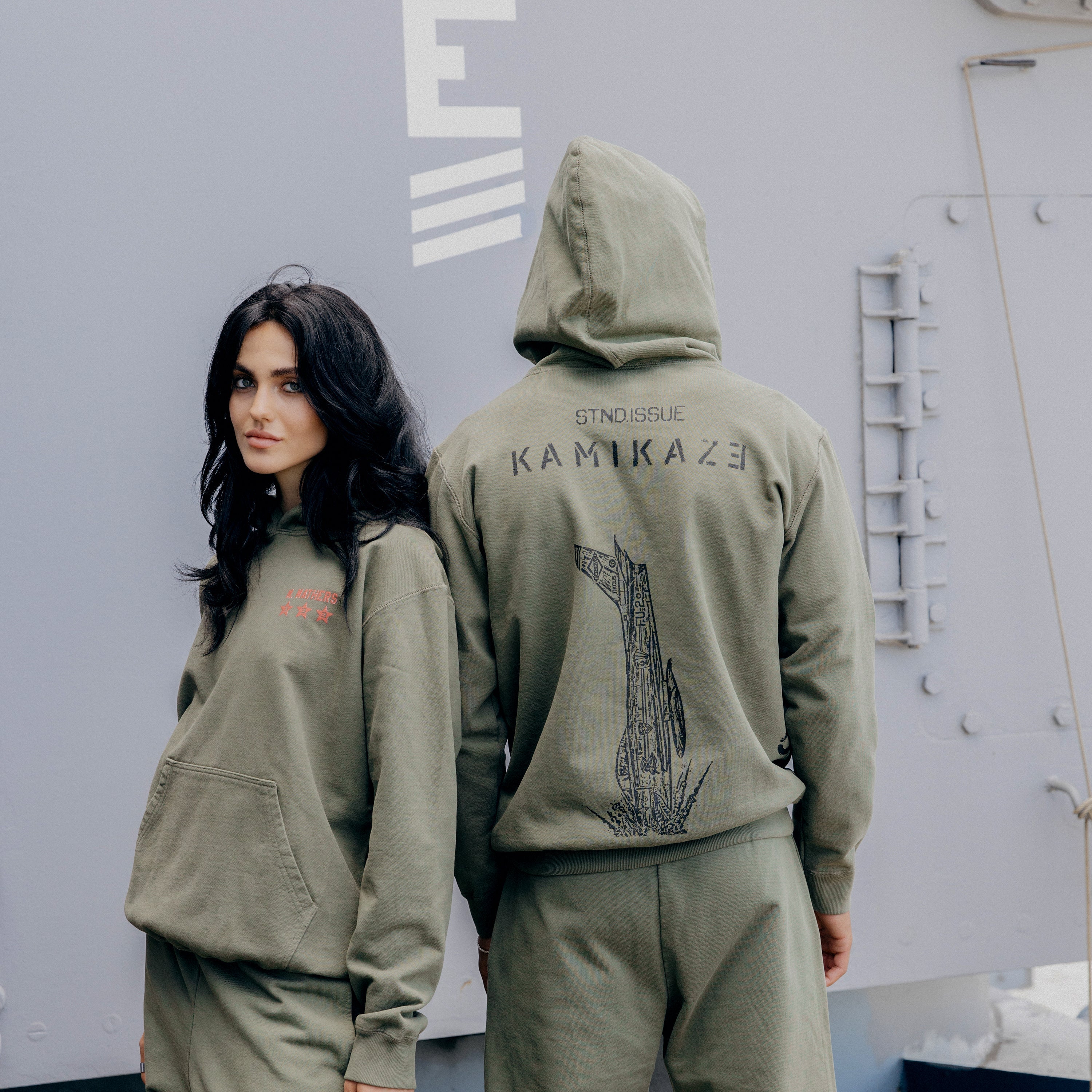 Eminem x Standard Issue Kamikaze Hoody Burnt Olive