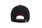Hound Two Tone Distressed Black Strap Back Hat