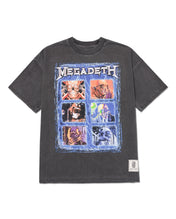 Megadeth Grid Boxy Tee Washed Vintage Black