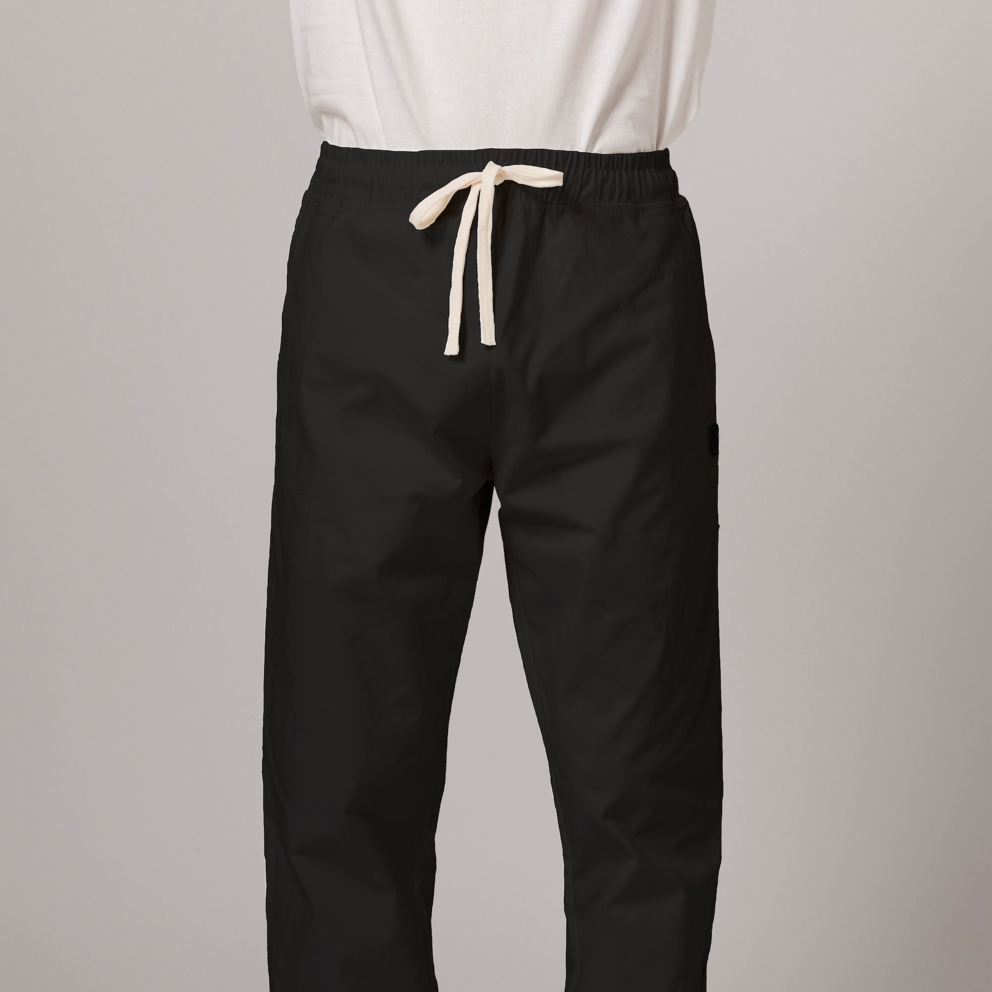 【UNIVERSAL LANGUAGE】1Tuck Easy Slacks Black Wool Wide Tapered Easy Slacks - N.HOOLYWOOD – Assembly
