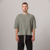 Short Sleeve Thermal Sweater Concrete