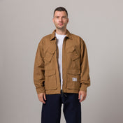 Suede Field Jacket Tan