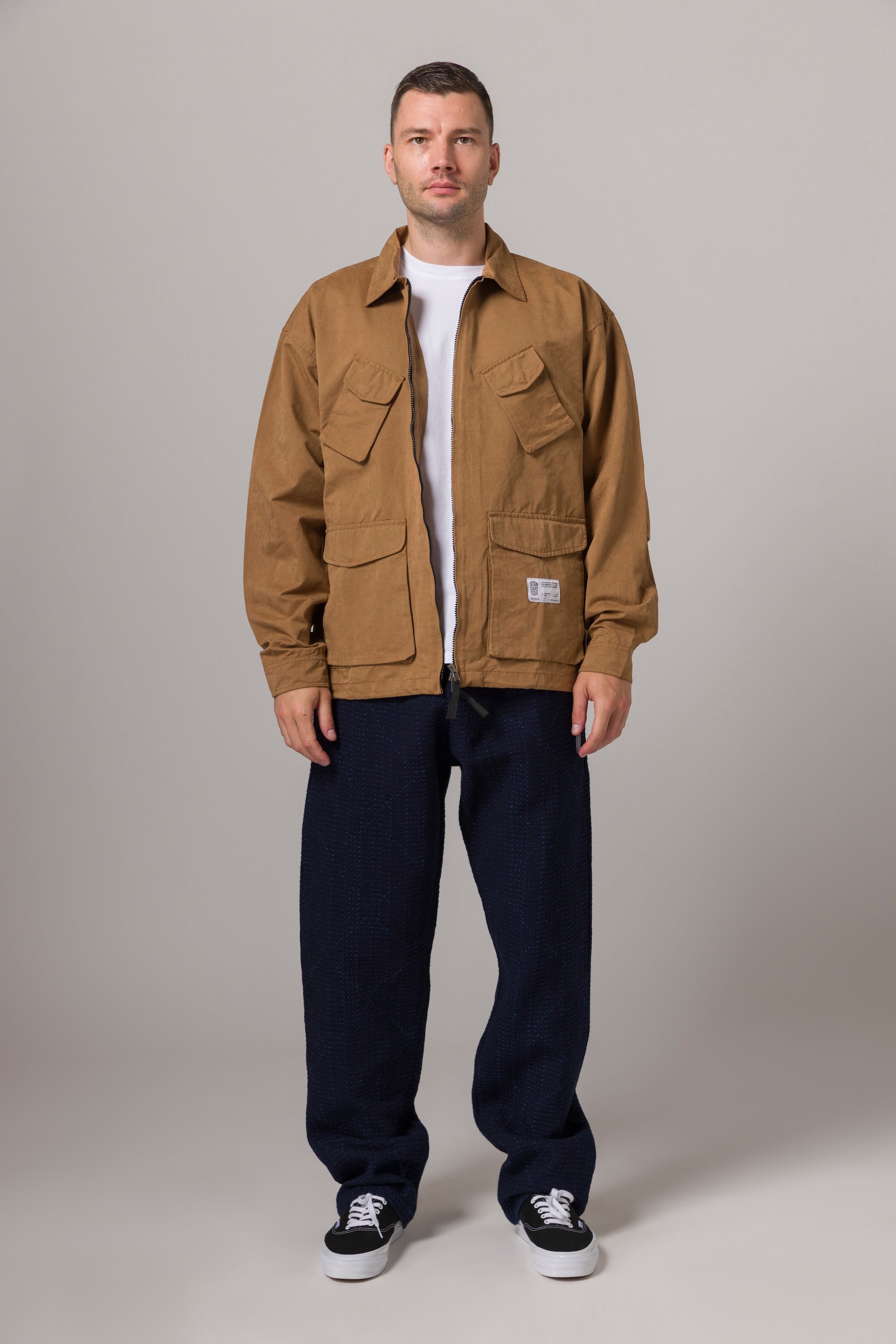 Suede Field Jacket Tan
