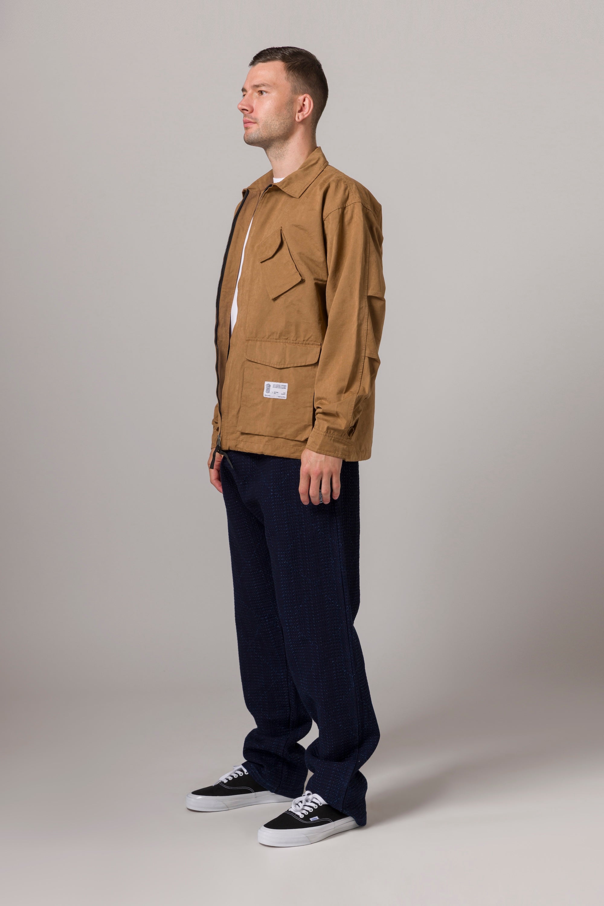 Suede Field Jacket Tan
