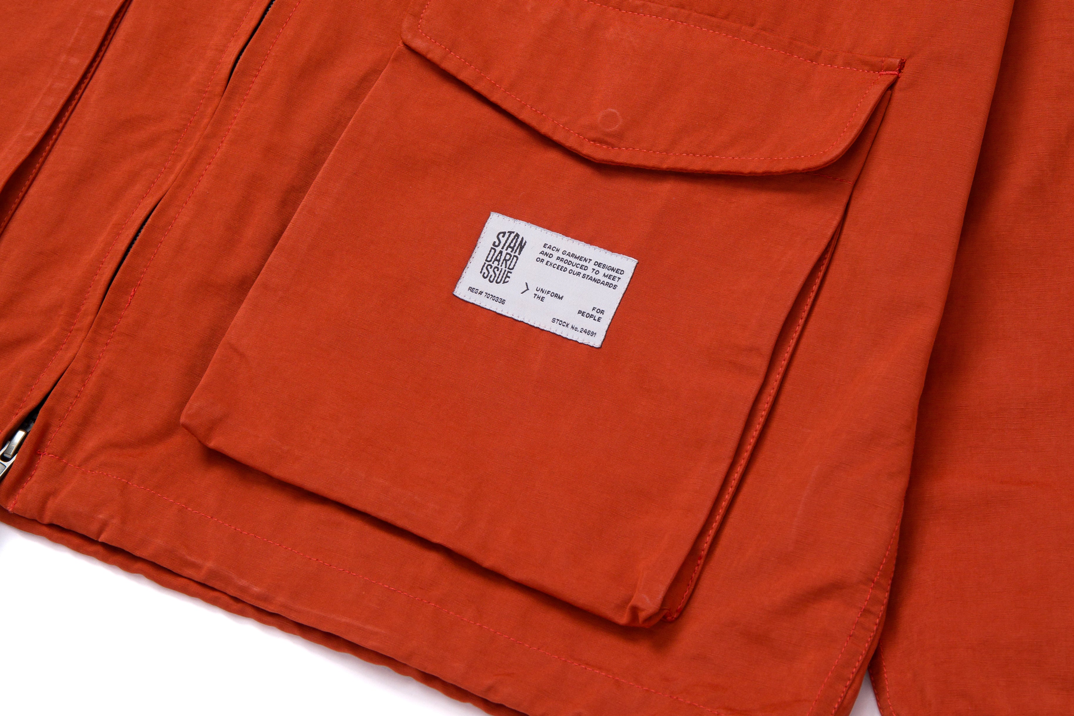 Suede Field Jacket Brick