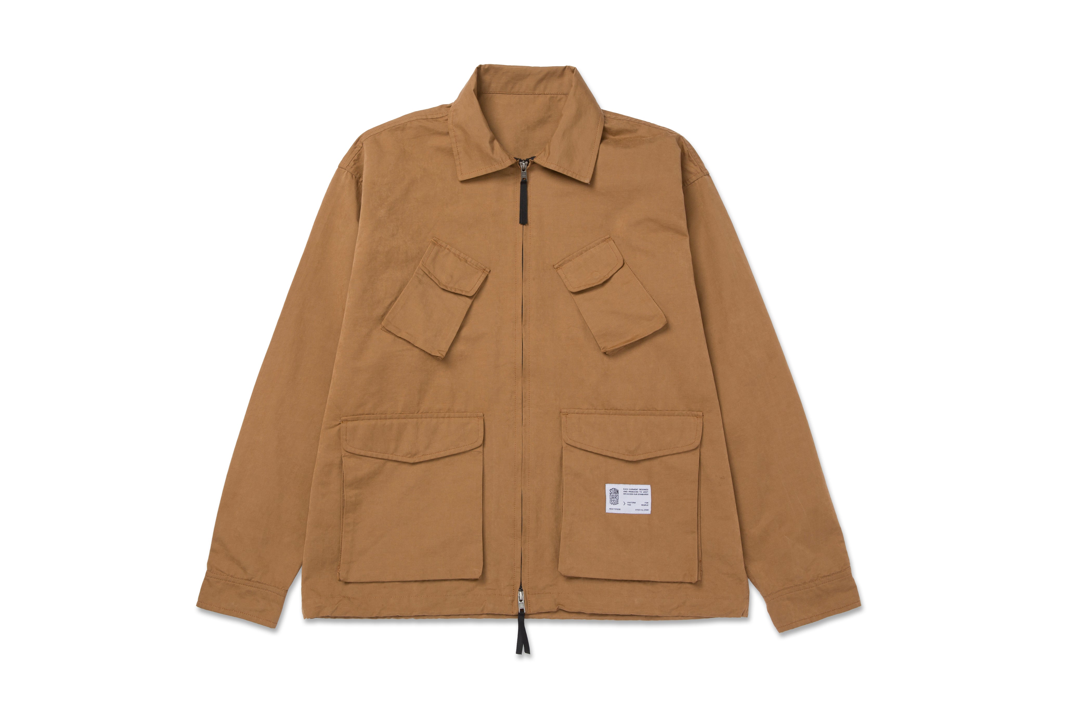 Suede Field Jacket Tan