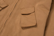 Suede Field Jacket Tan