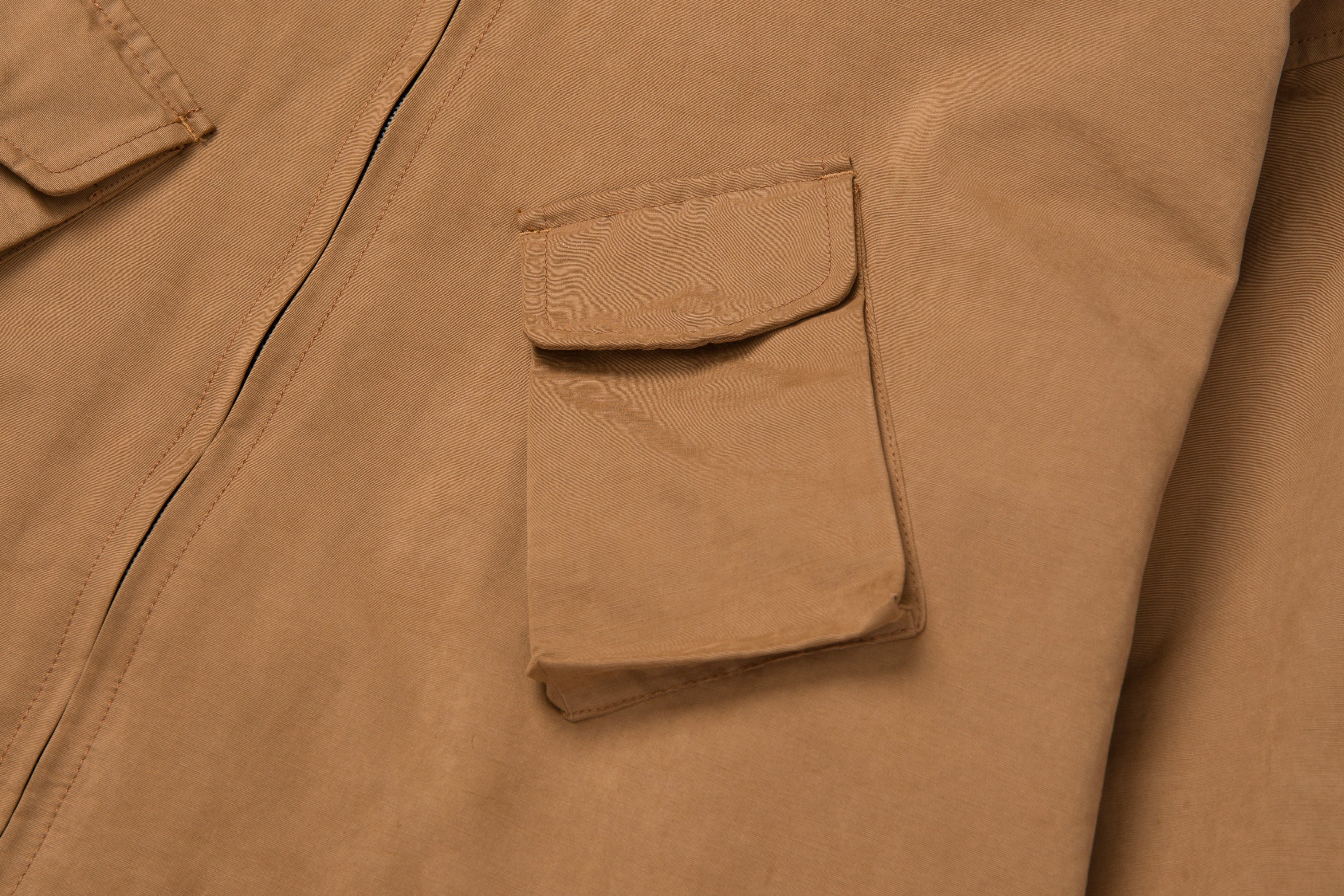 Suede Field Jacket Tan