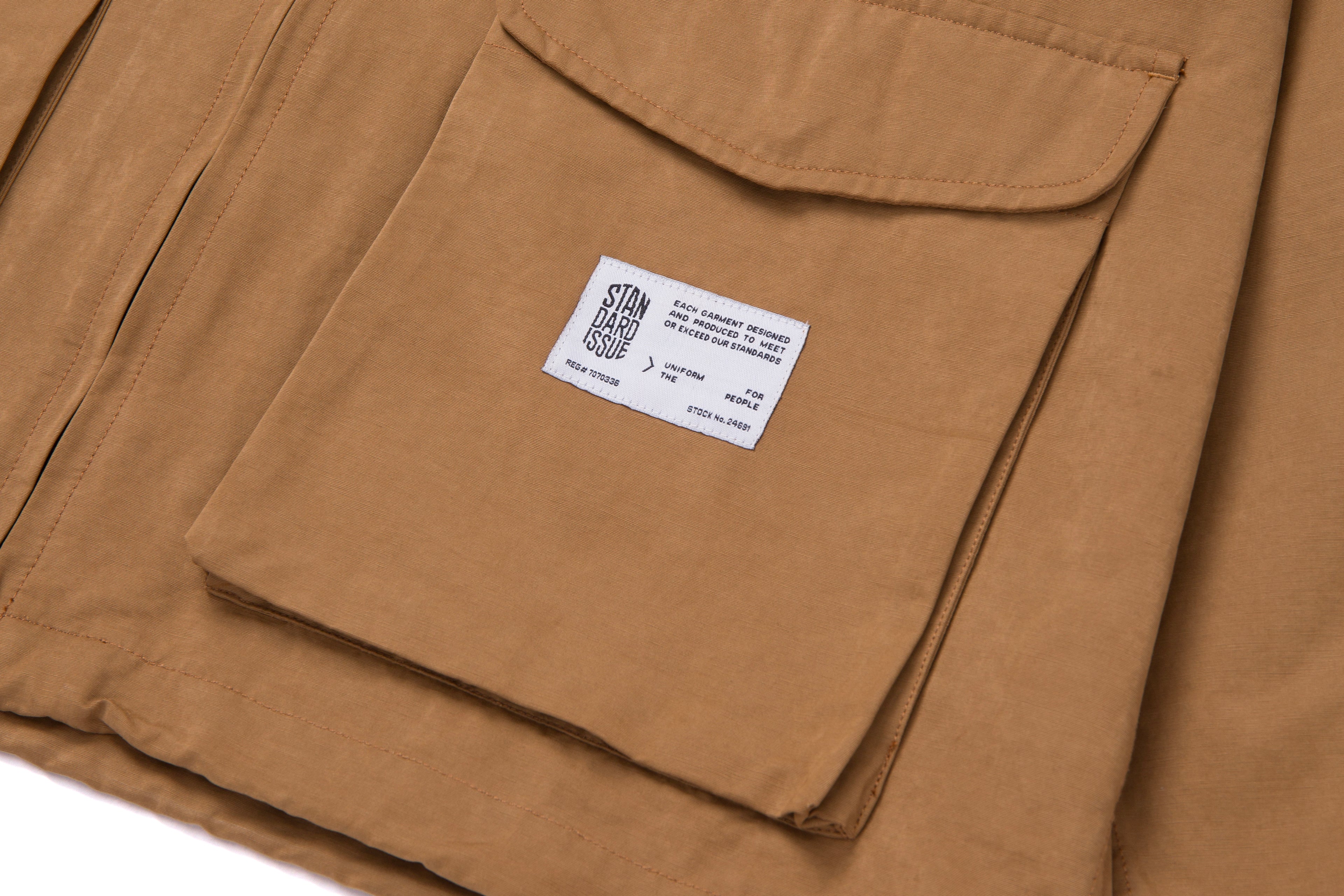 Suede Field Jacket Tan