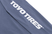 Team Toyo Maximum Traction Check Loop Long Sleeve Tee Charcoal Forest