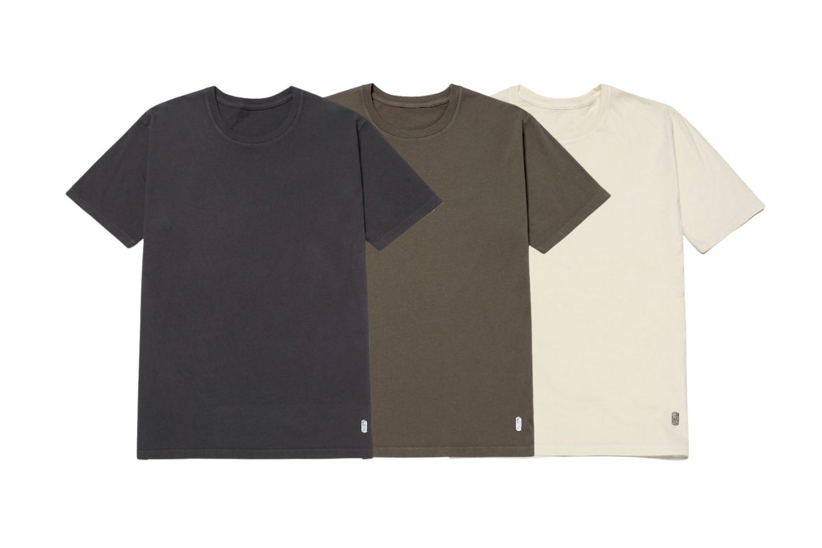 Standard Tee MultiThree Pack (Vintage Black, Bungee Cord, Cream) STANDARD ISSUE TEES