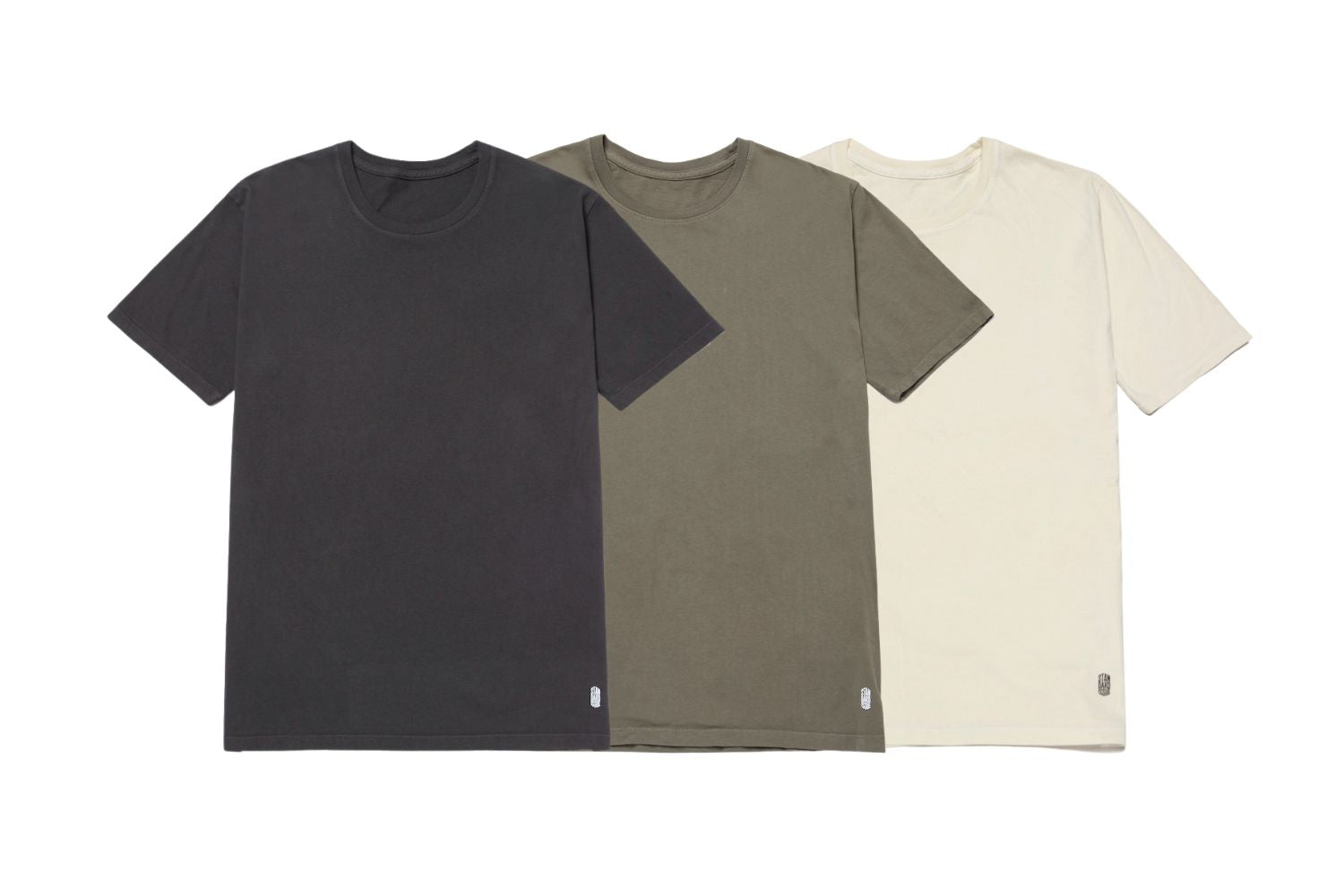 Standard Tee Multi-Three Pack (Vintage Black, Burnt Olive, Cream