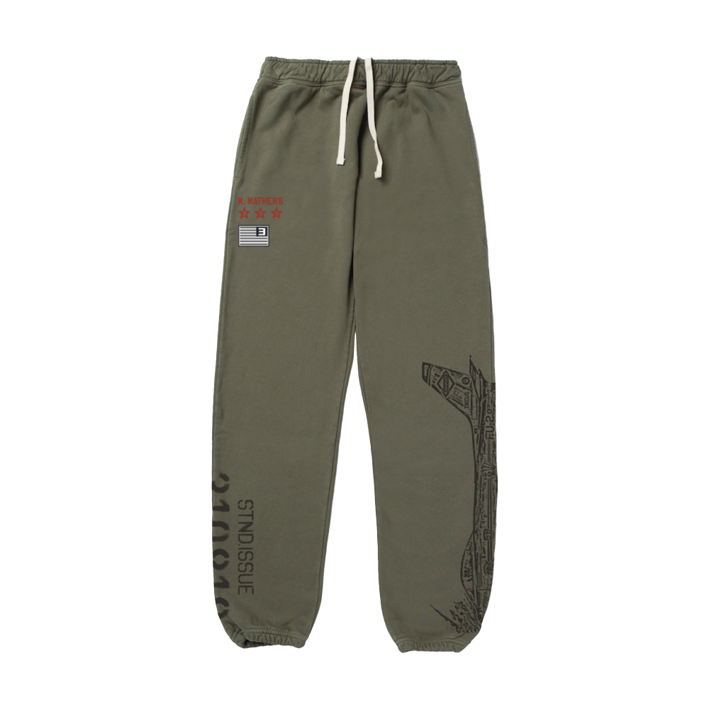 Eminem x Standard Issue Kamikaze Sweatpants Burnt Olive