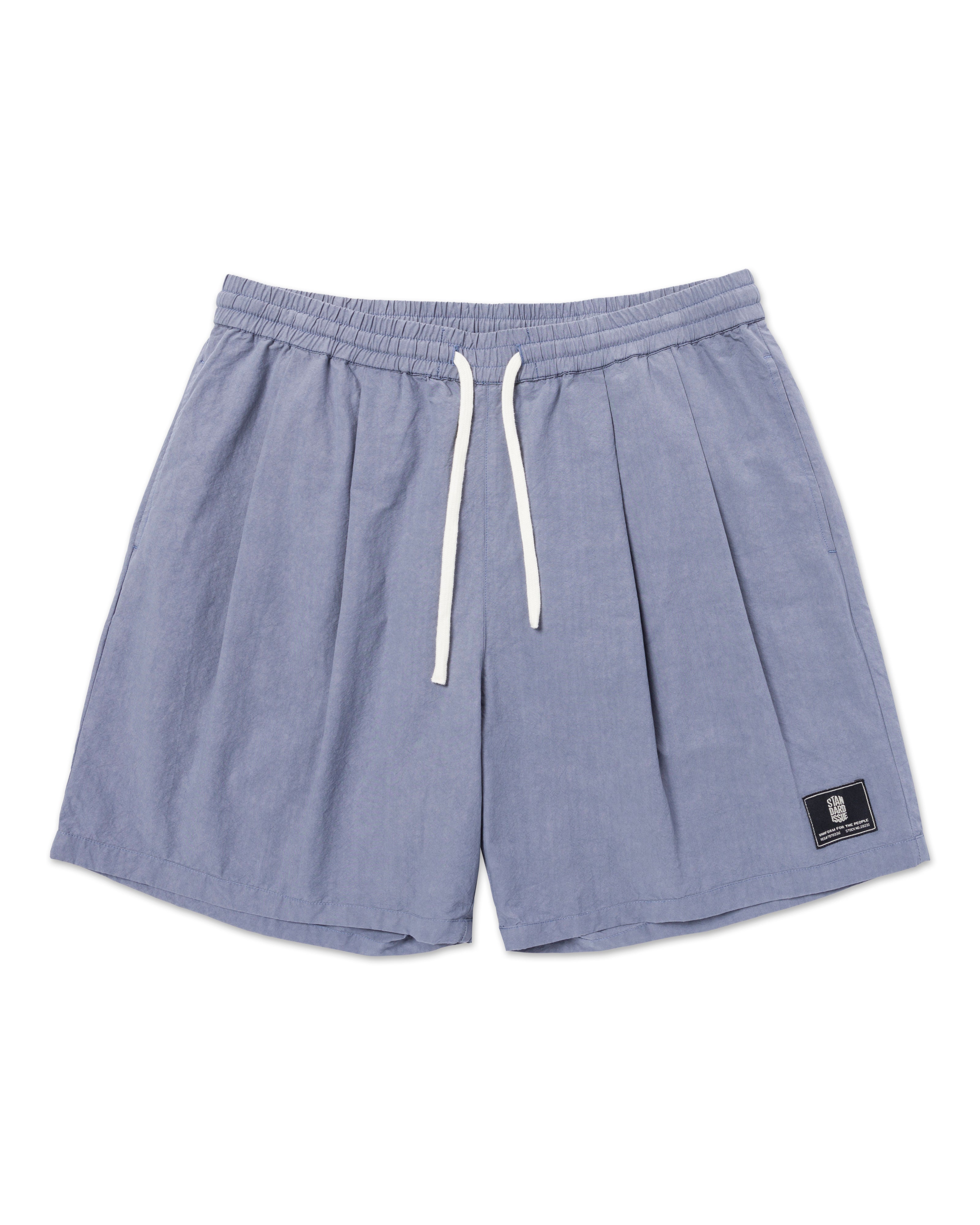 Camp Pleated Shorts Charcoal Forest