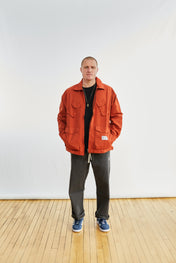 Suede Field Jacket Brick