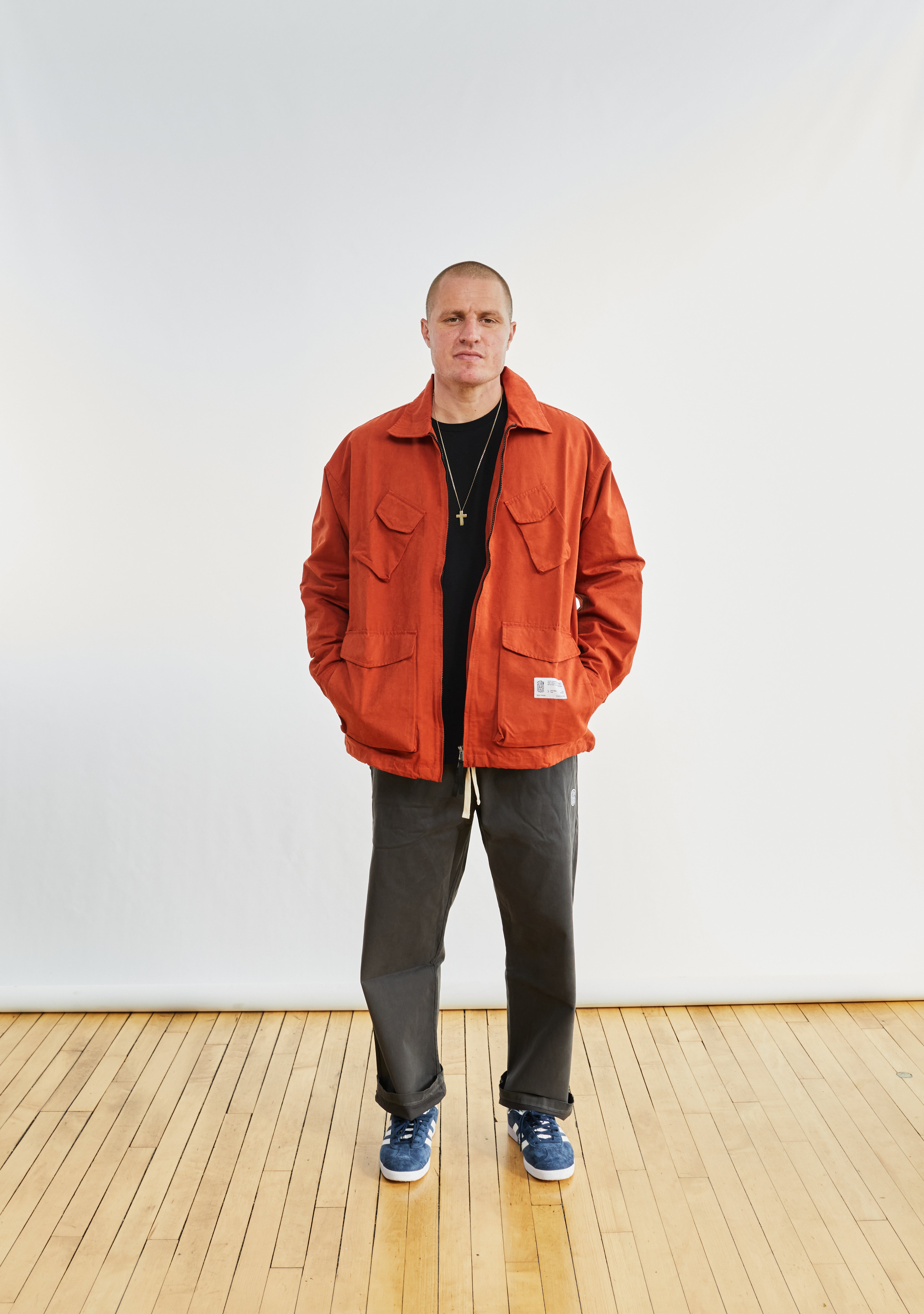 Suede Field Jacket Brick