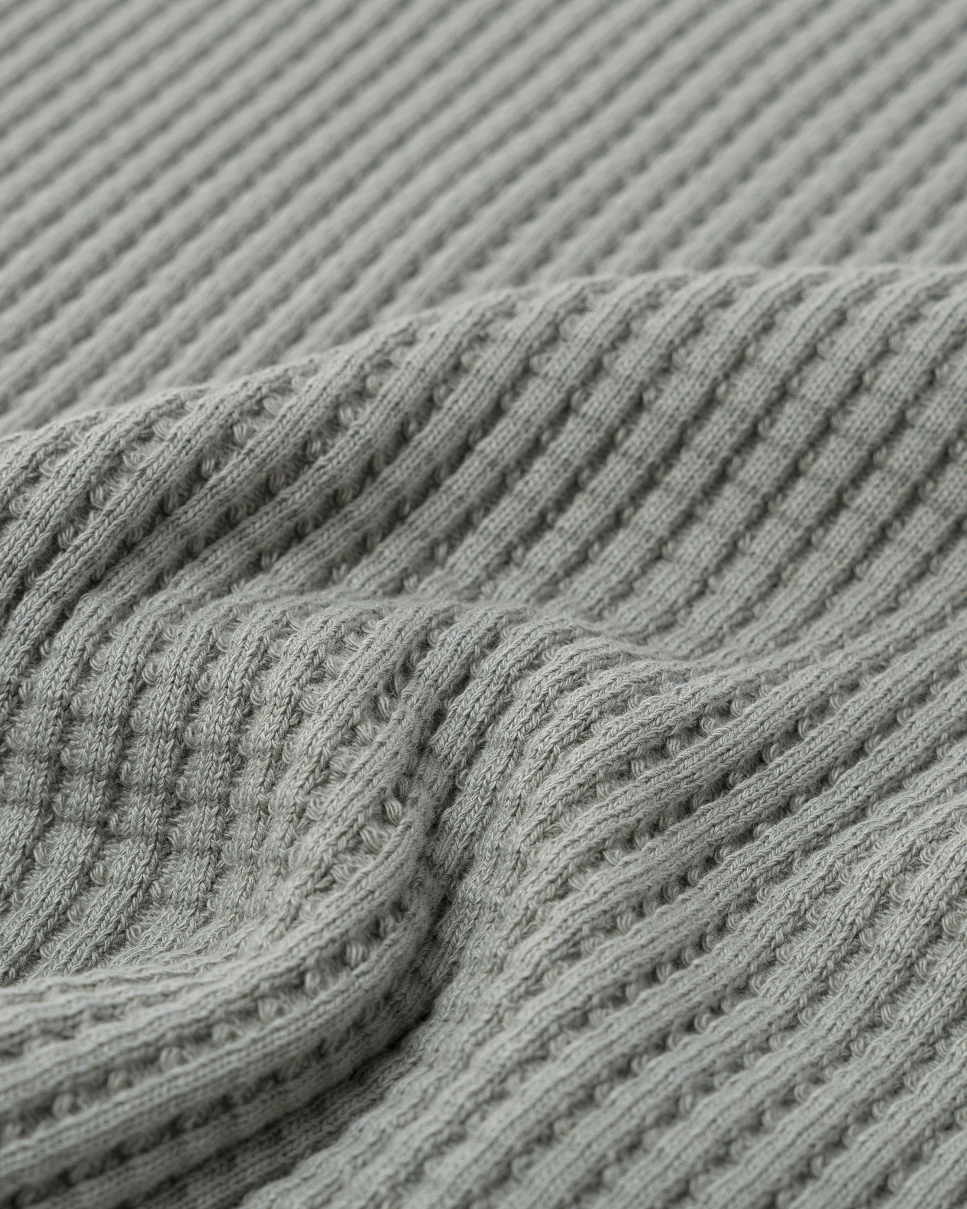 Short Sleeve Thermal Sweater Concrete