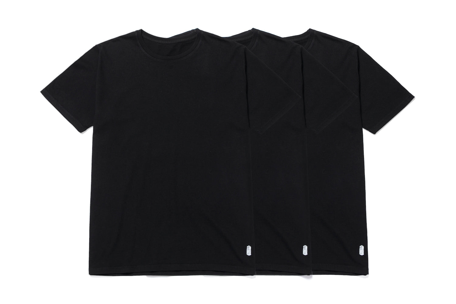 Three Pack Black Tees