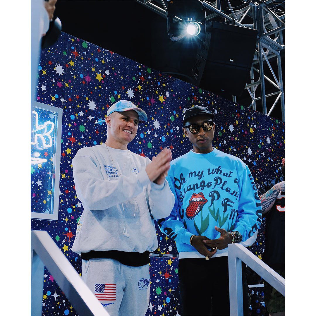 Jimmy Gorecki Catches Up With Pharrell At ComplexCon