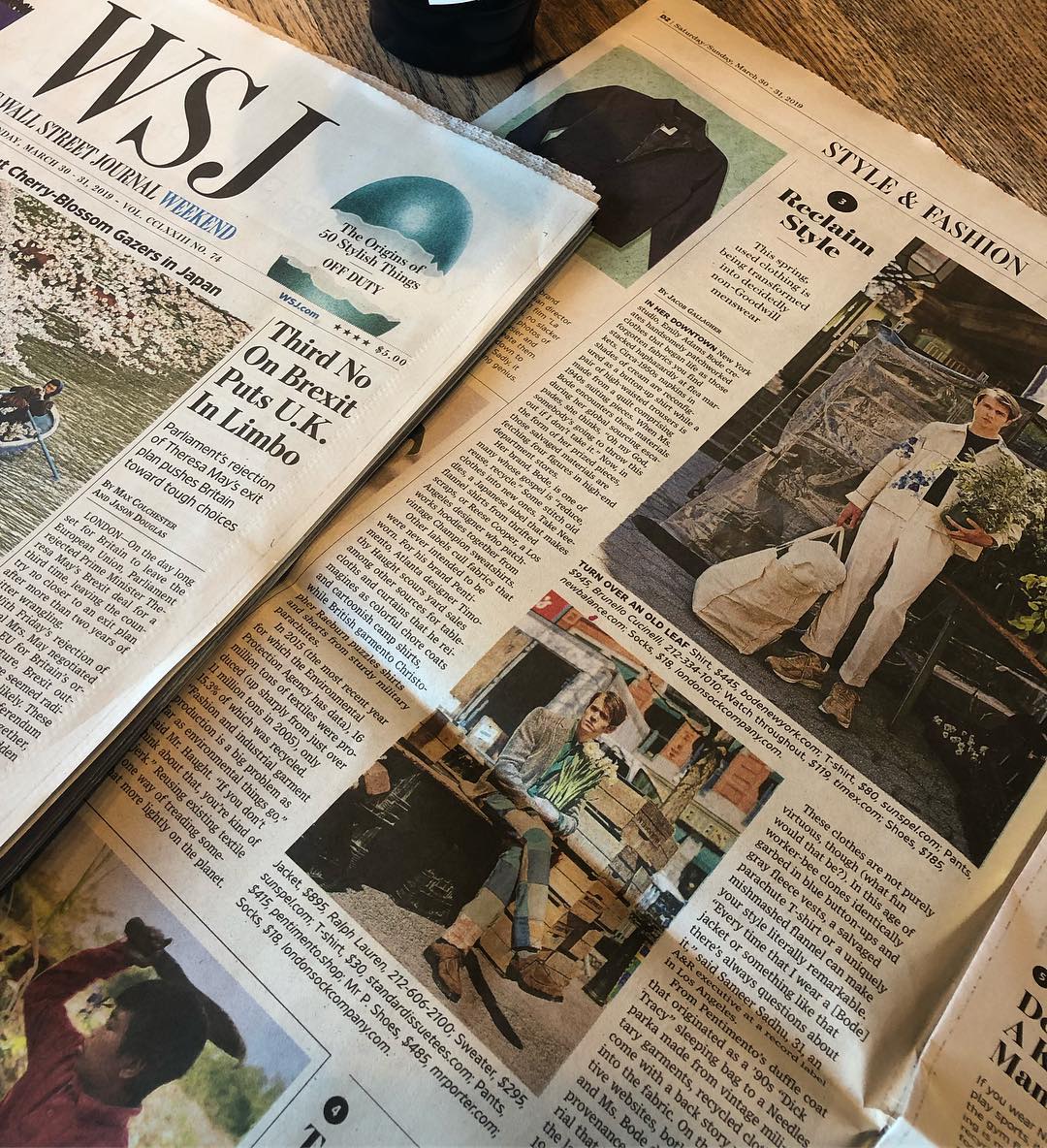 Standard Issue Tees Featured in WSJ OffDuty STANDARD ISSUE TEES