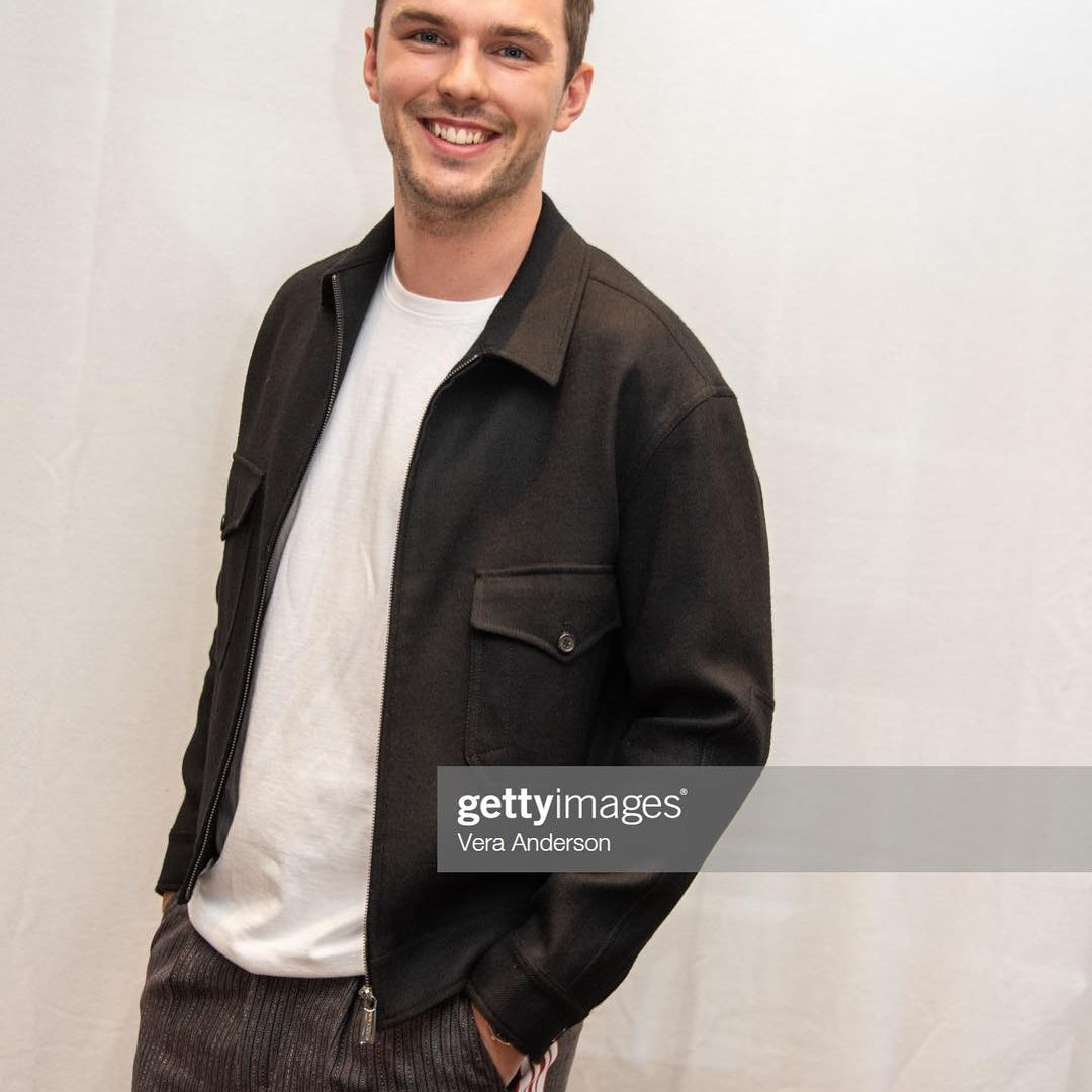 Nicholas Hoult Spotted in Standard Issue for the HFPA Press Conference