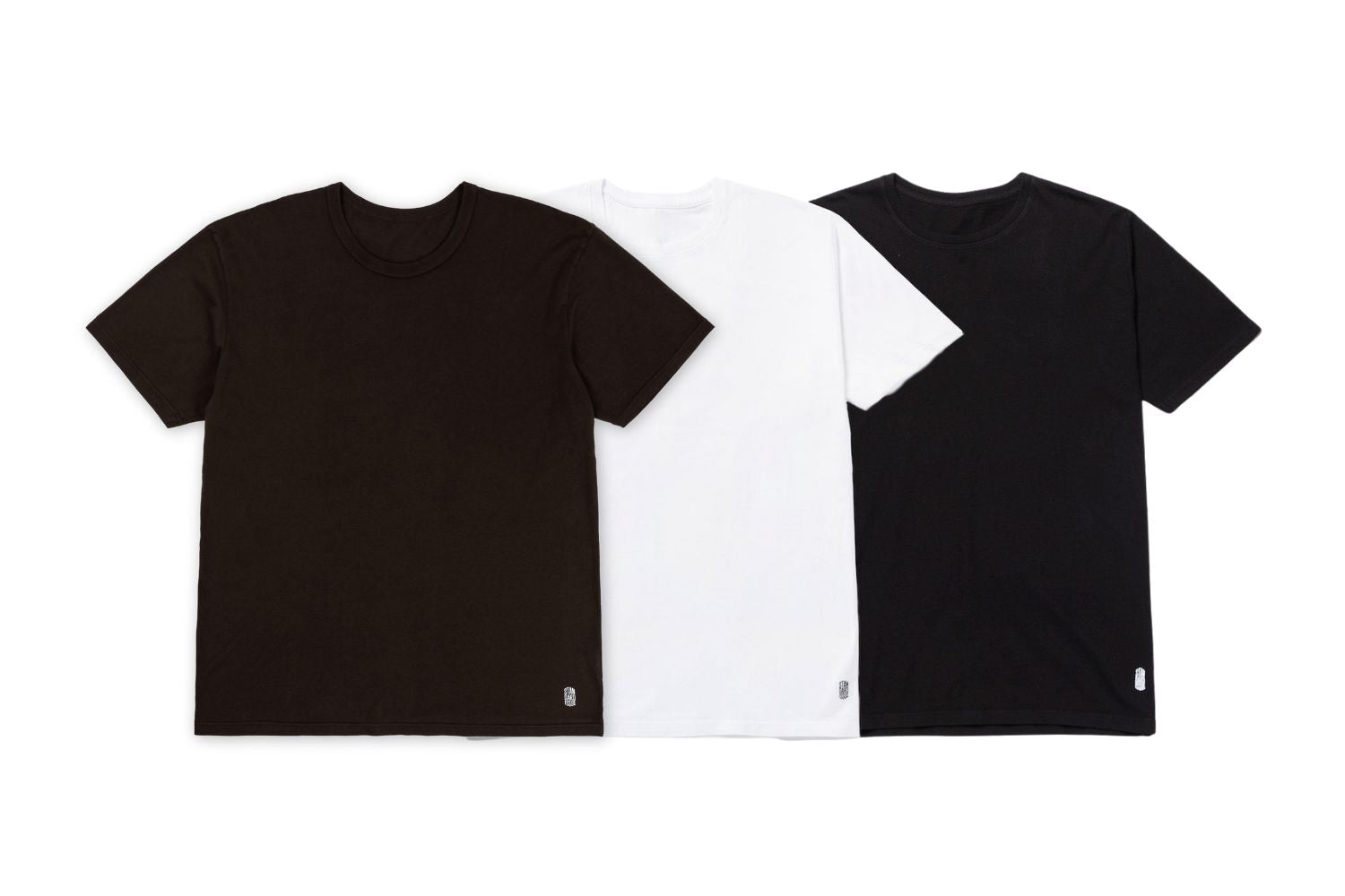 Fitted Tee Multi-Three Pack (White, Black & Espresso)