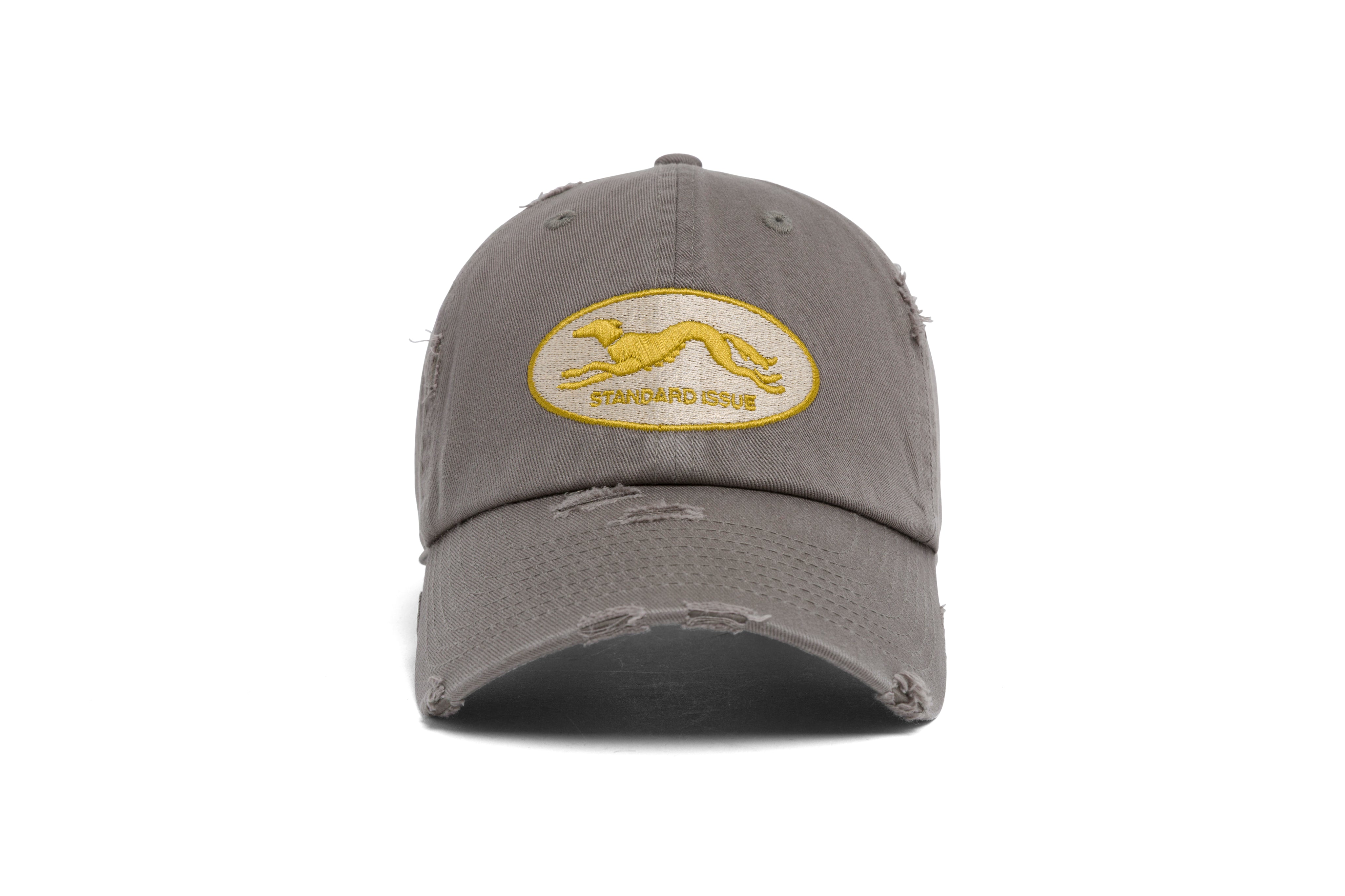 Hound Distressed Cement Strap Back Hat