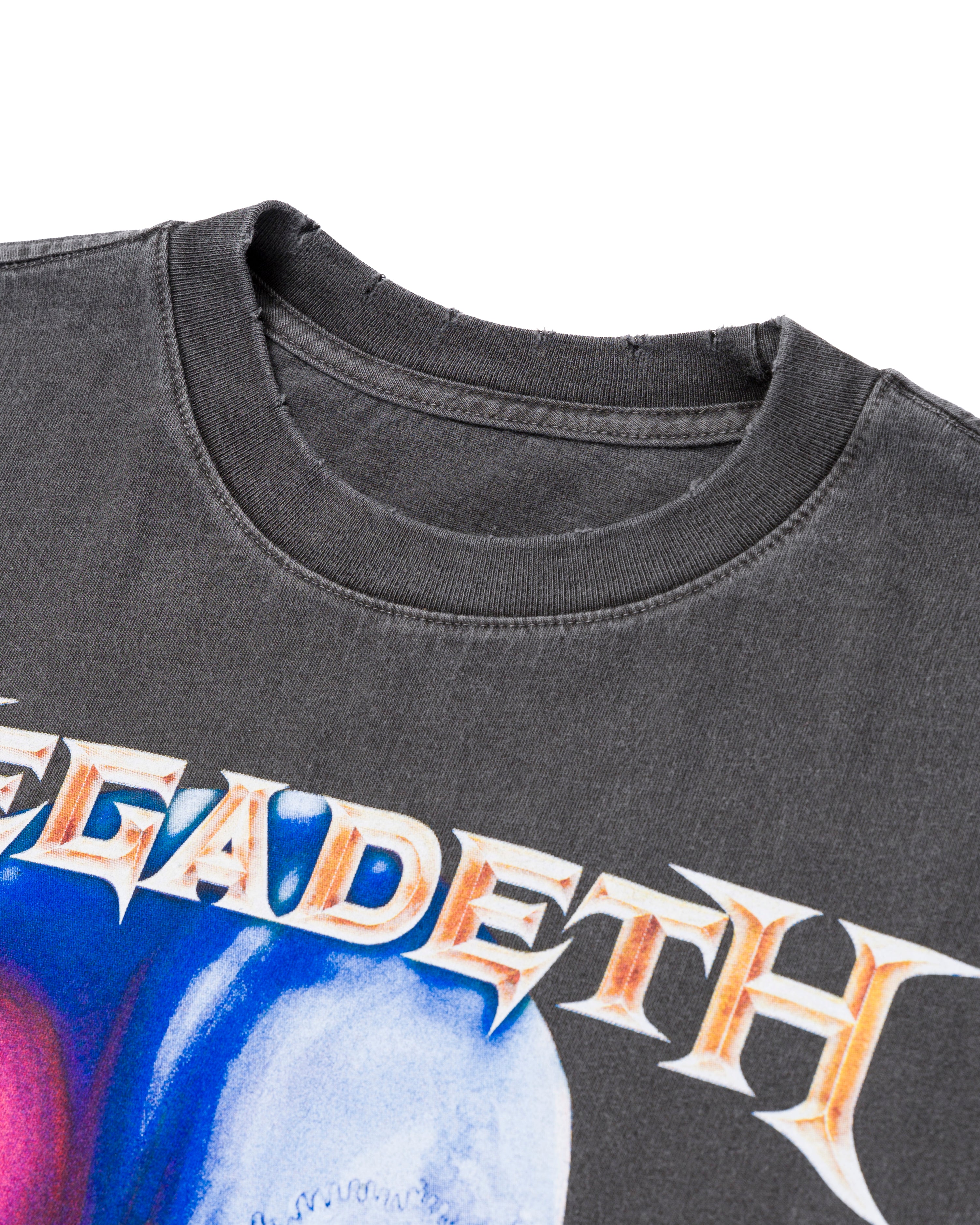 Megadeth Jumbo Vic Boxy Tee Washed Vintage Black – STANDARD ISSUE
