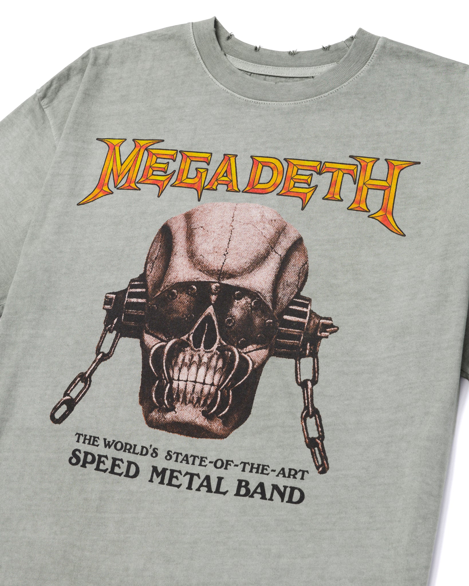 Megadeth State Boxy Tee Washed Concrete