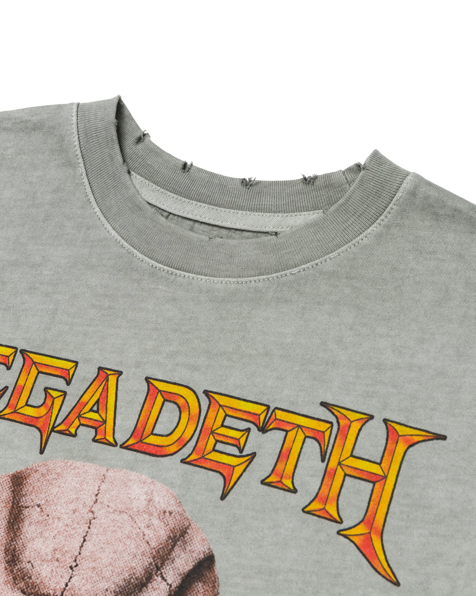 Megadeth State Boxy Tee Washed Concrete