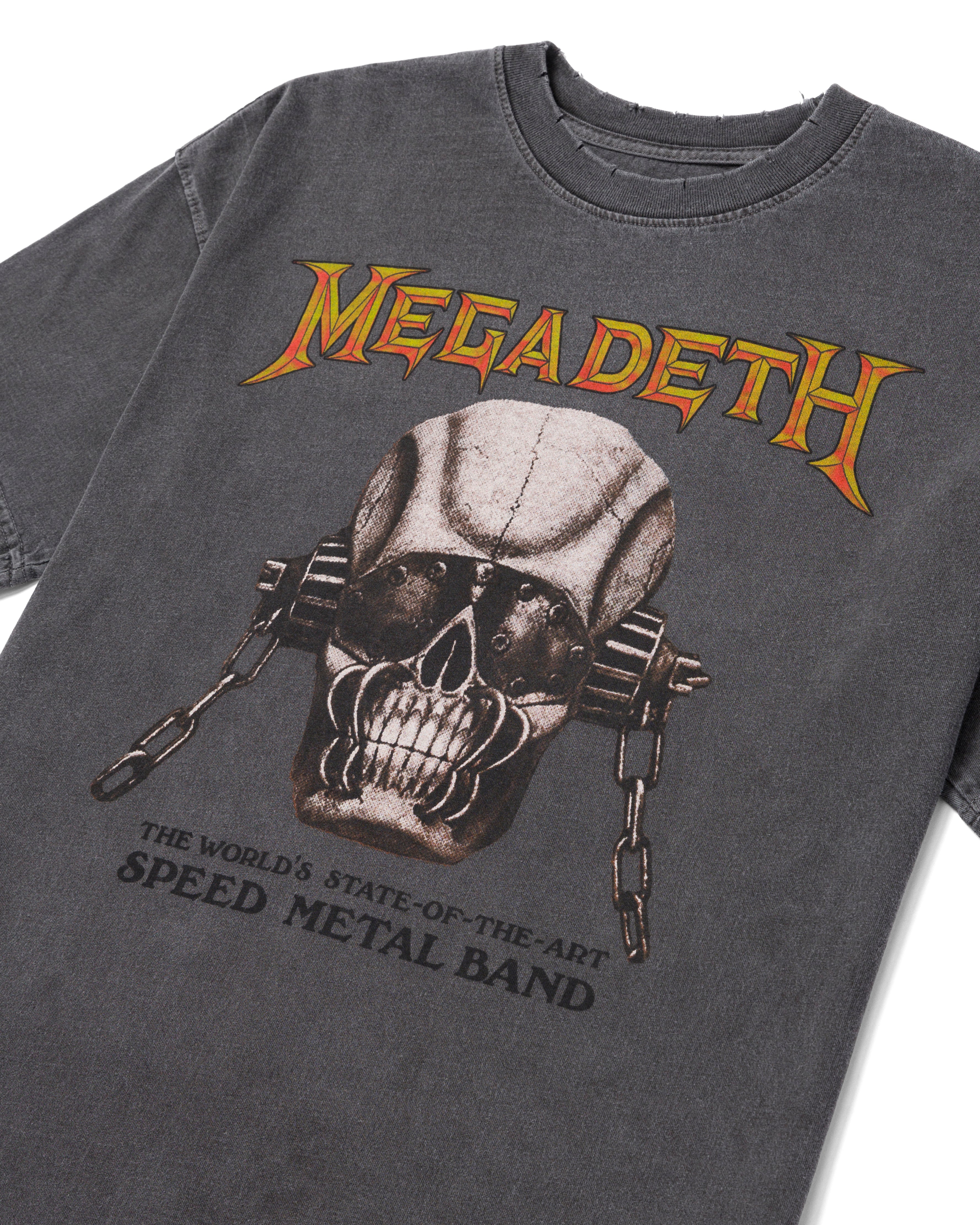 Megadeth State Boxy Tee Washed Vintage Black – STANDARD