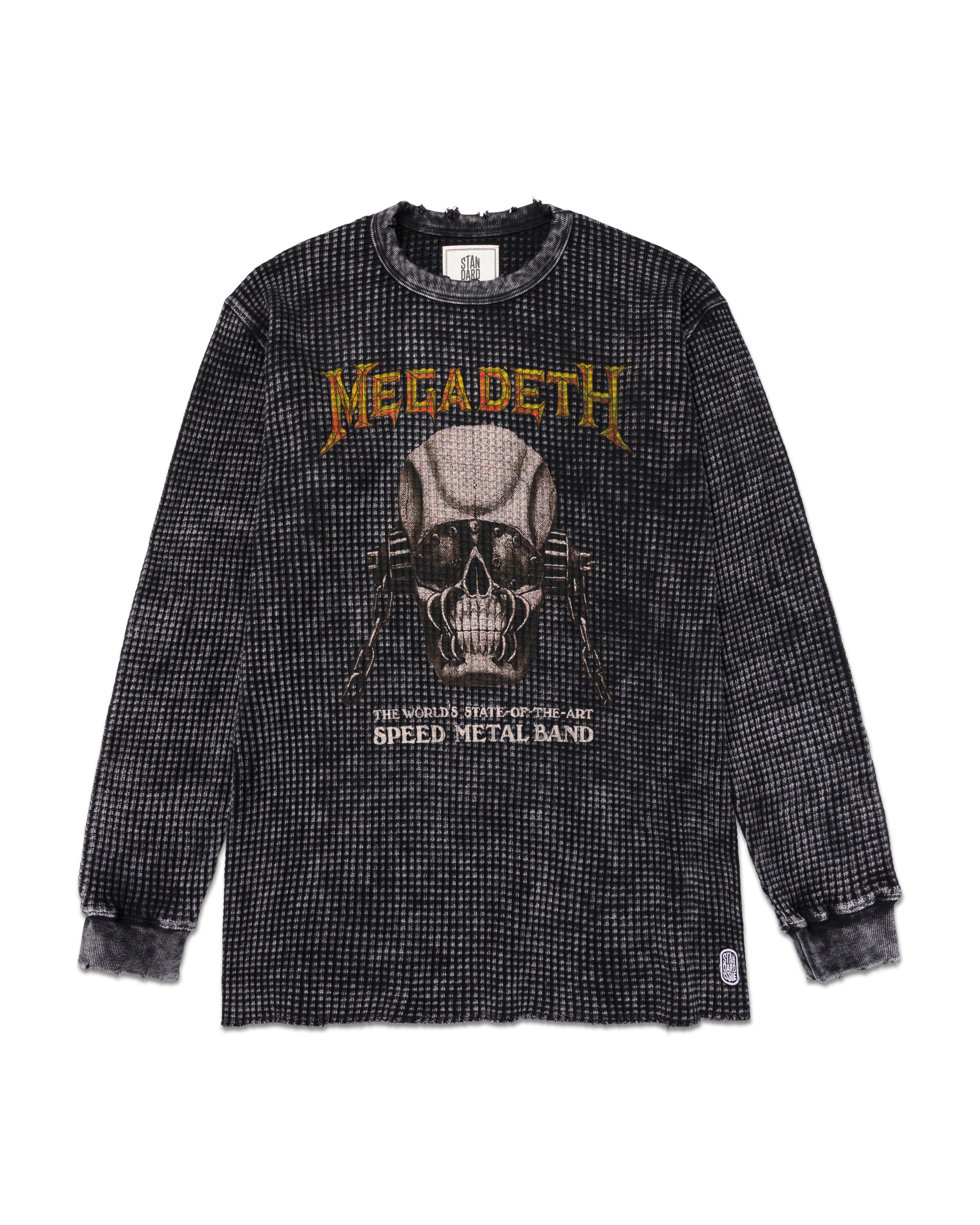 Megadeth State Thermal Sweater Mineral Black – STANDARD ISSUE TEES