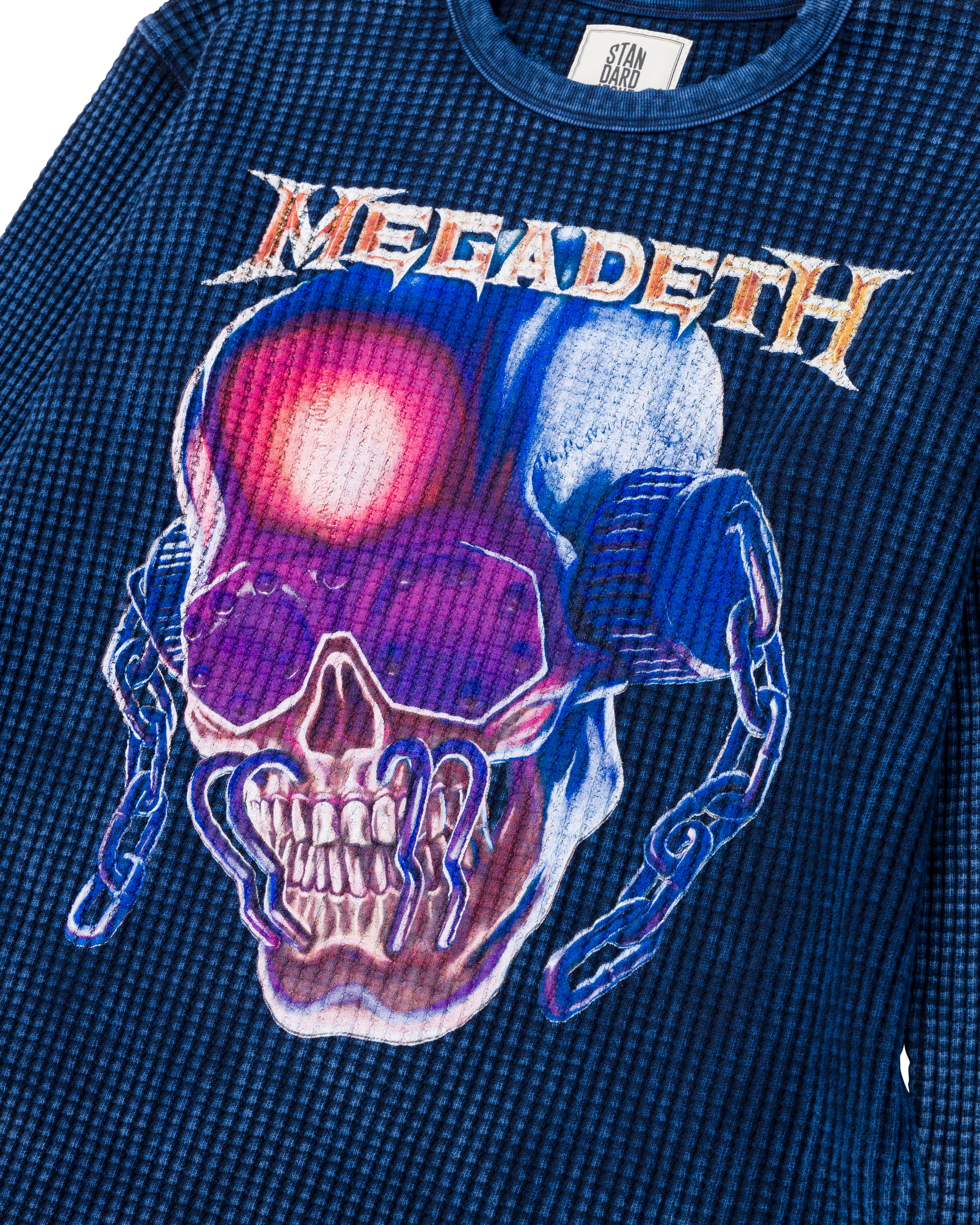 メルカドット Megadeth Jumbo Vic Thermal Sweater Mineral Navy – STANDARD ISSUE TEES