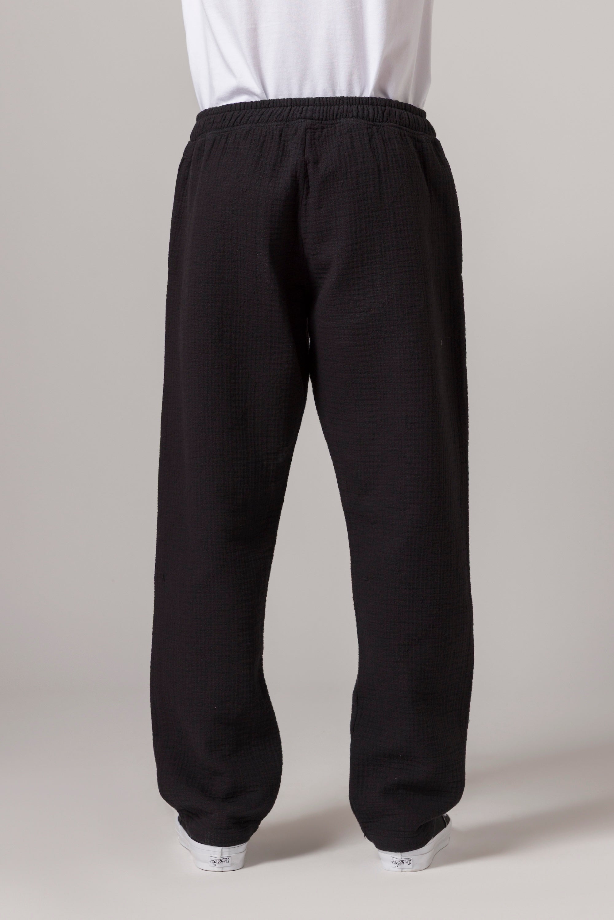 Sashiko Slacker Pant Black