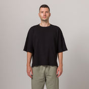 Short Sleeve Thermal Sweater Black