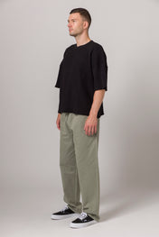 Short Sleeve Thermal Sweater Black