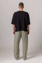 Short Sleeve Thermal Sweater Black