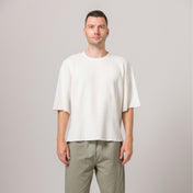 Short Sleeve Thermal Sweater Natural
