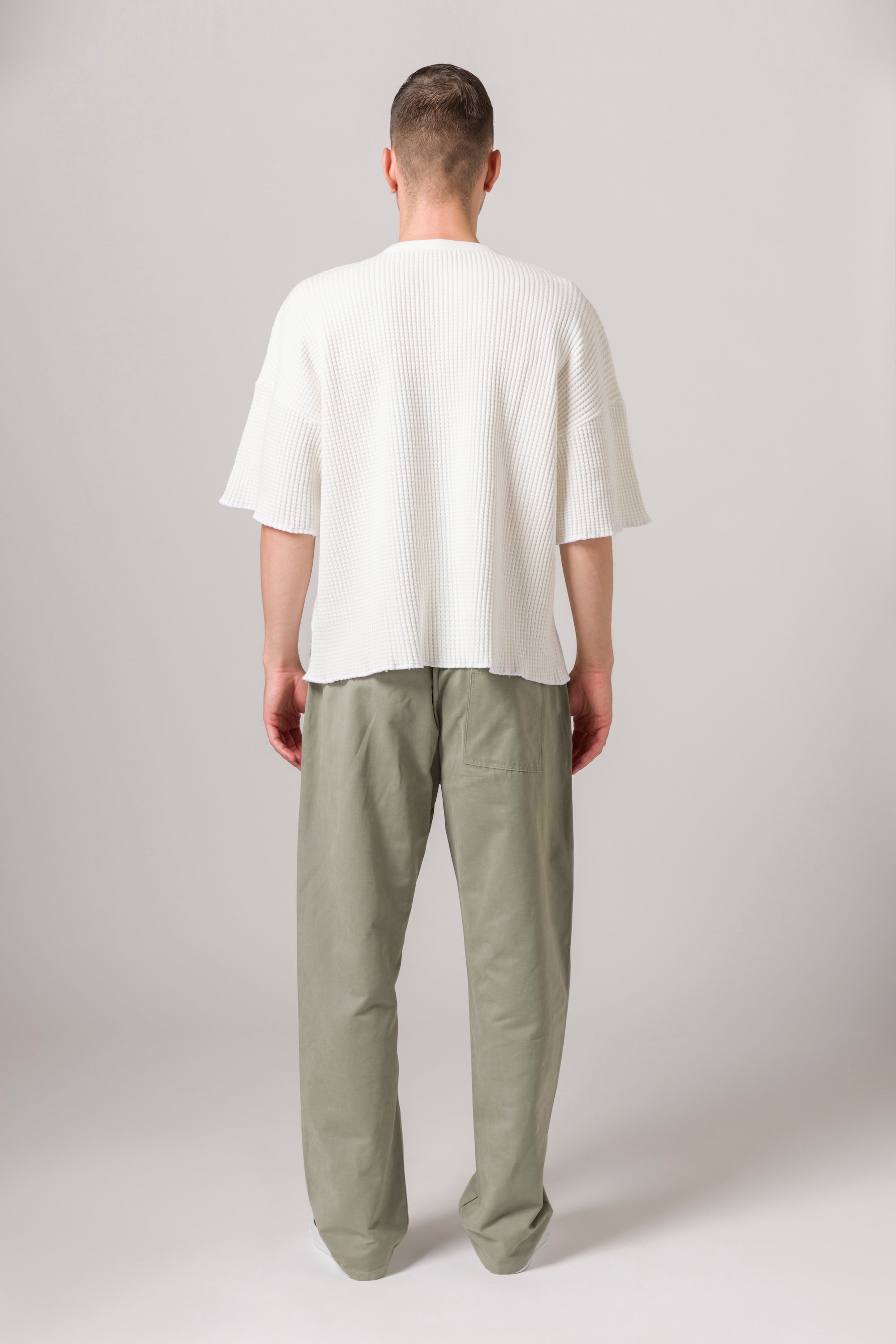 Short Sleeve Thermal Sweater Natural