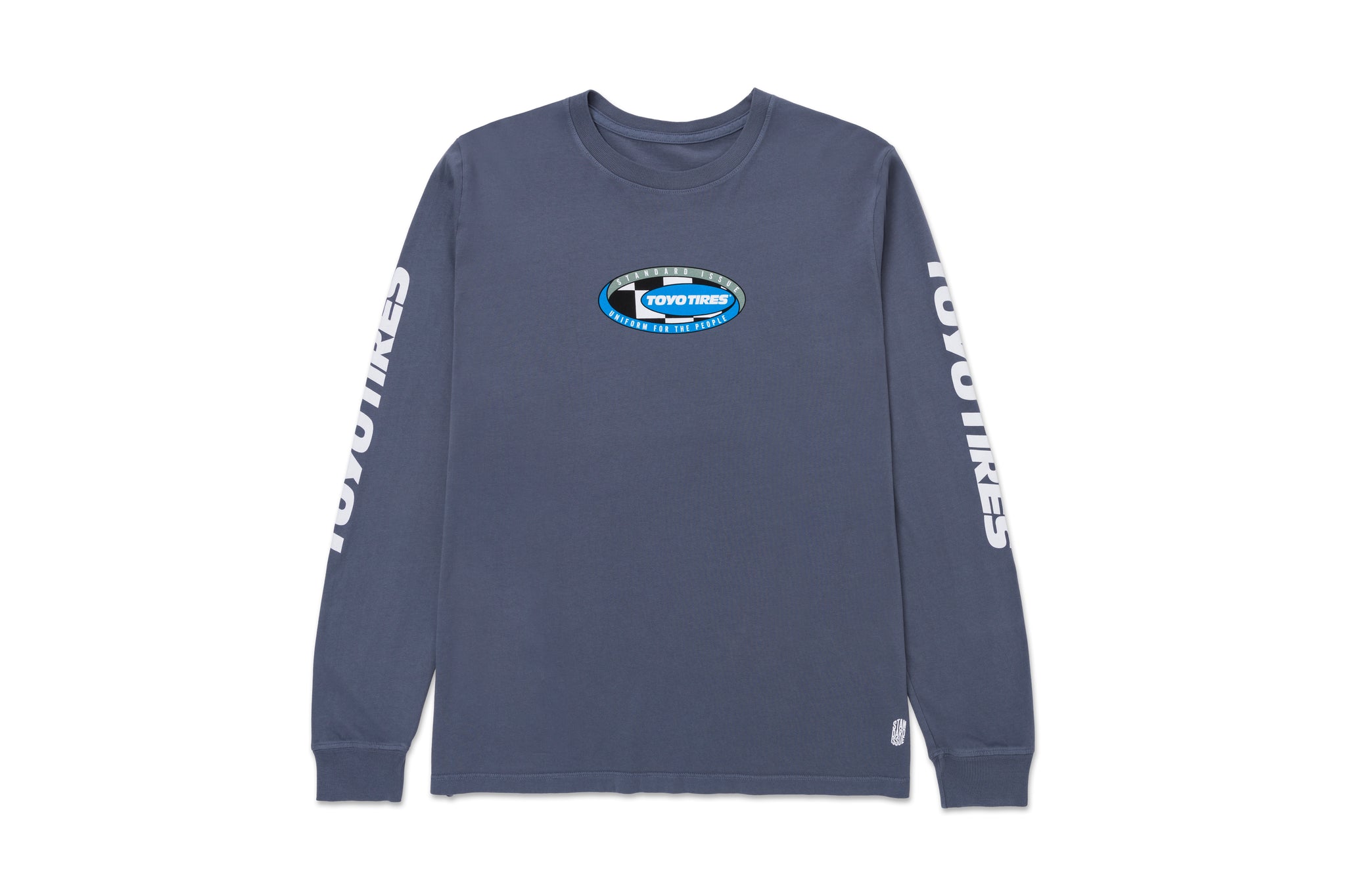 Team Toyo Maximum Traction Check Loop Long Sleeve Tee Charcoal Forest