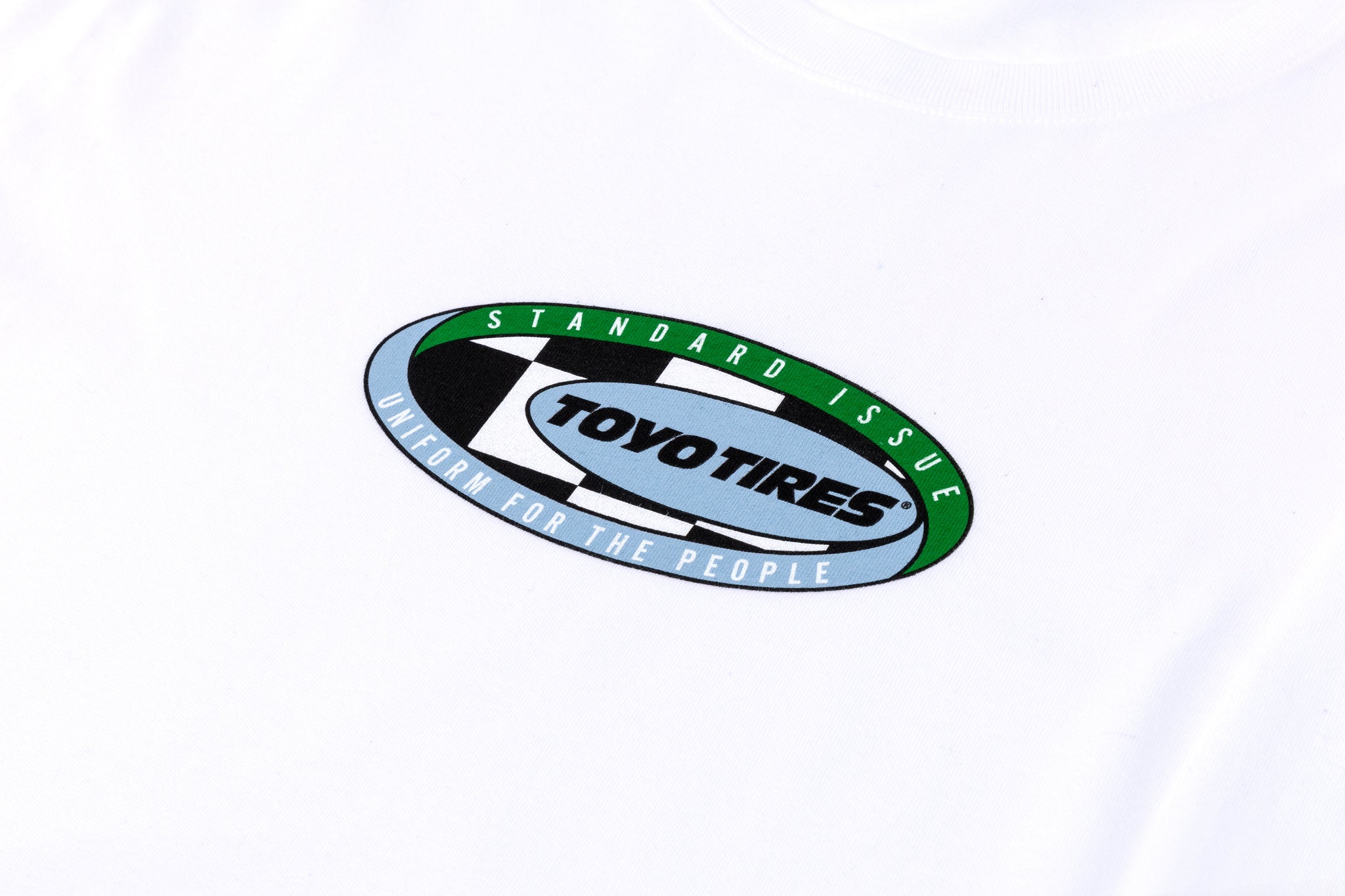 Team Toyo Maximum Traction Check Loop Long Sleeve Tee White