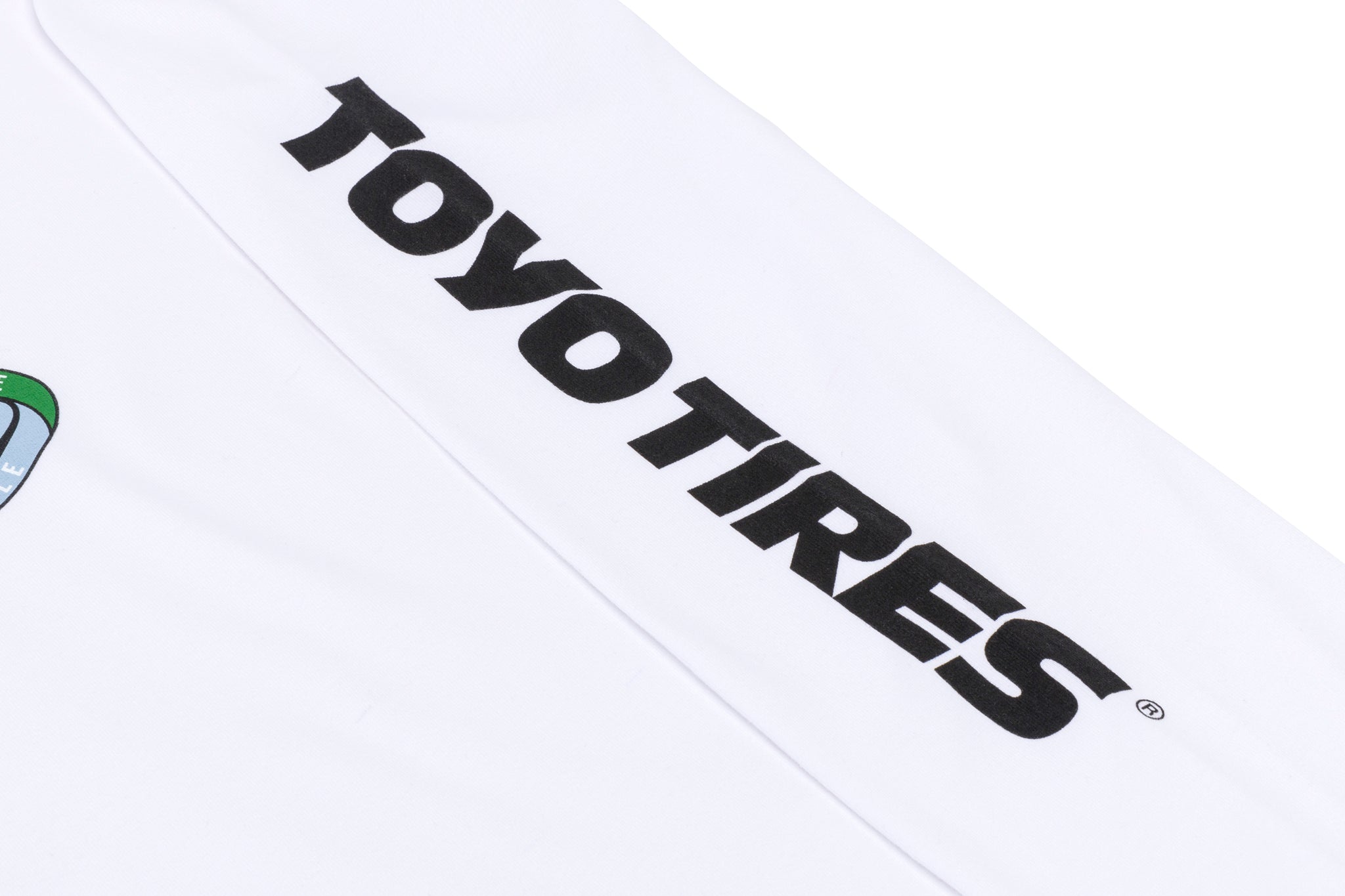 Team Toyo Maximum Traction Check Loop Long Sleeve Tee White