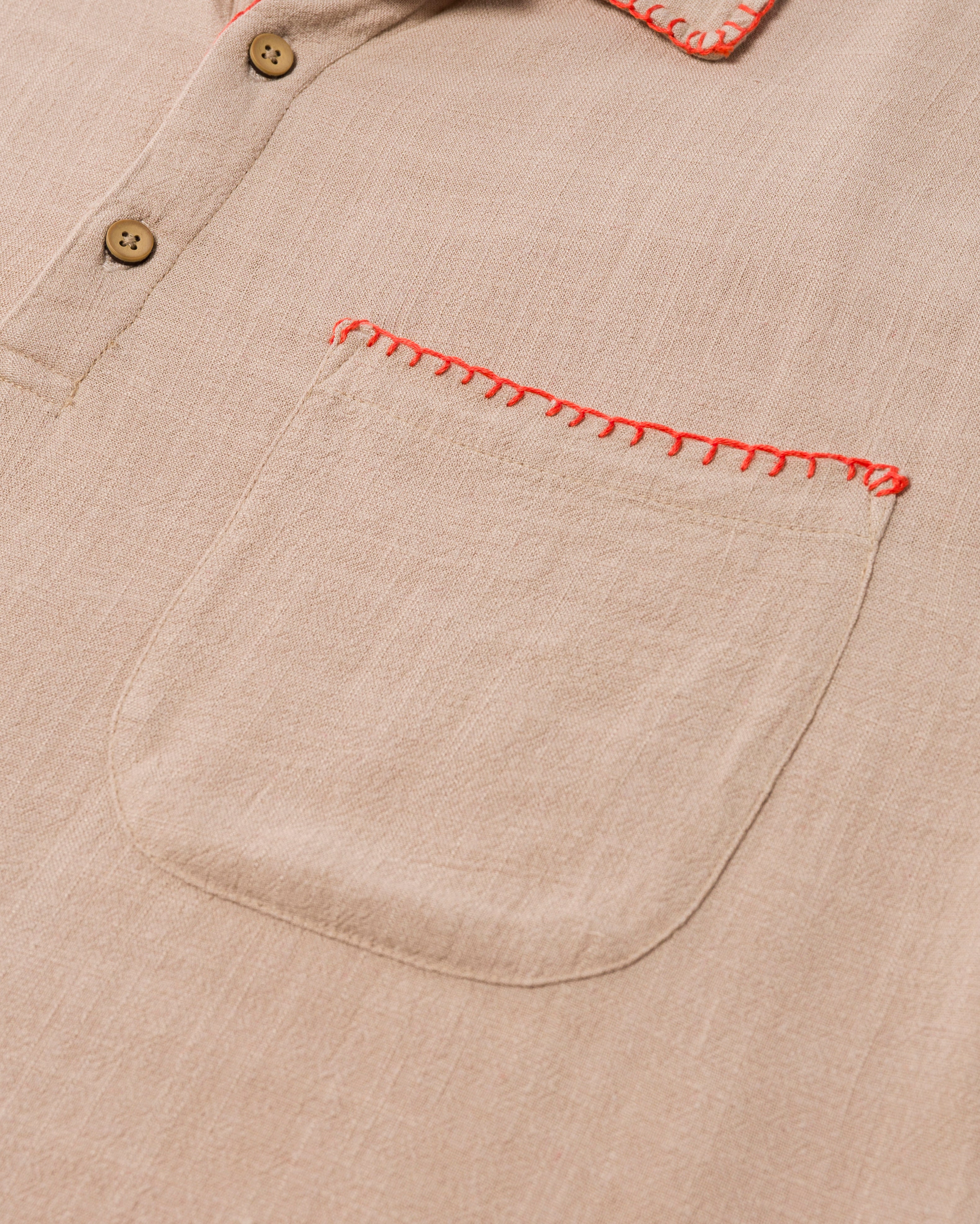 California Pull Over Shirt Beige