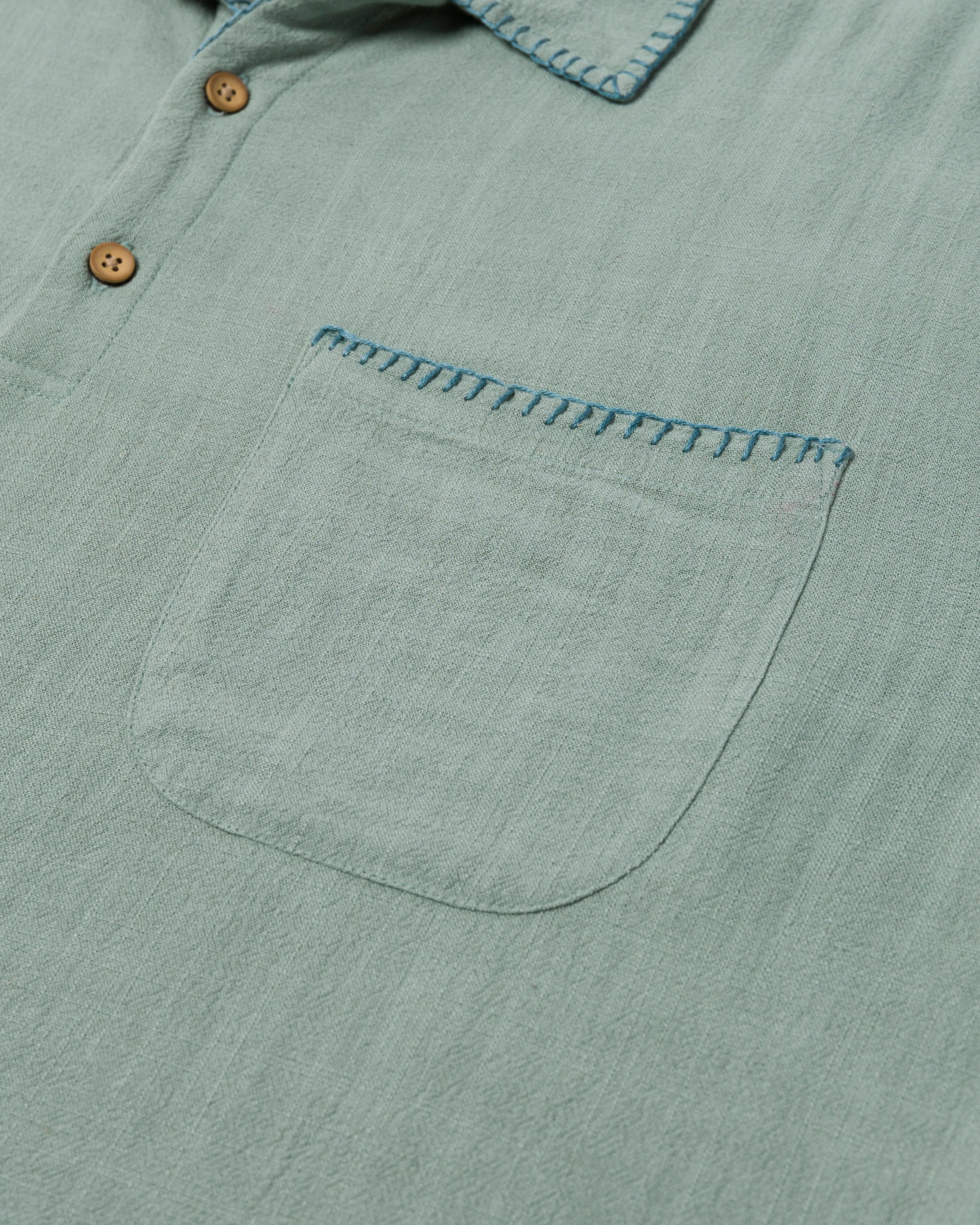 California Pull Over Shirt Sage