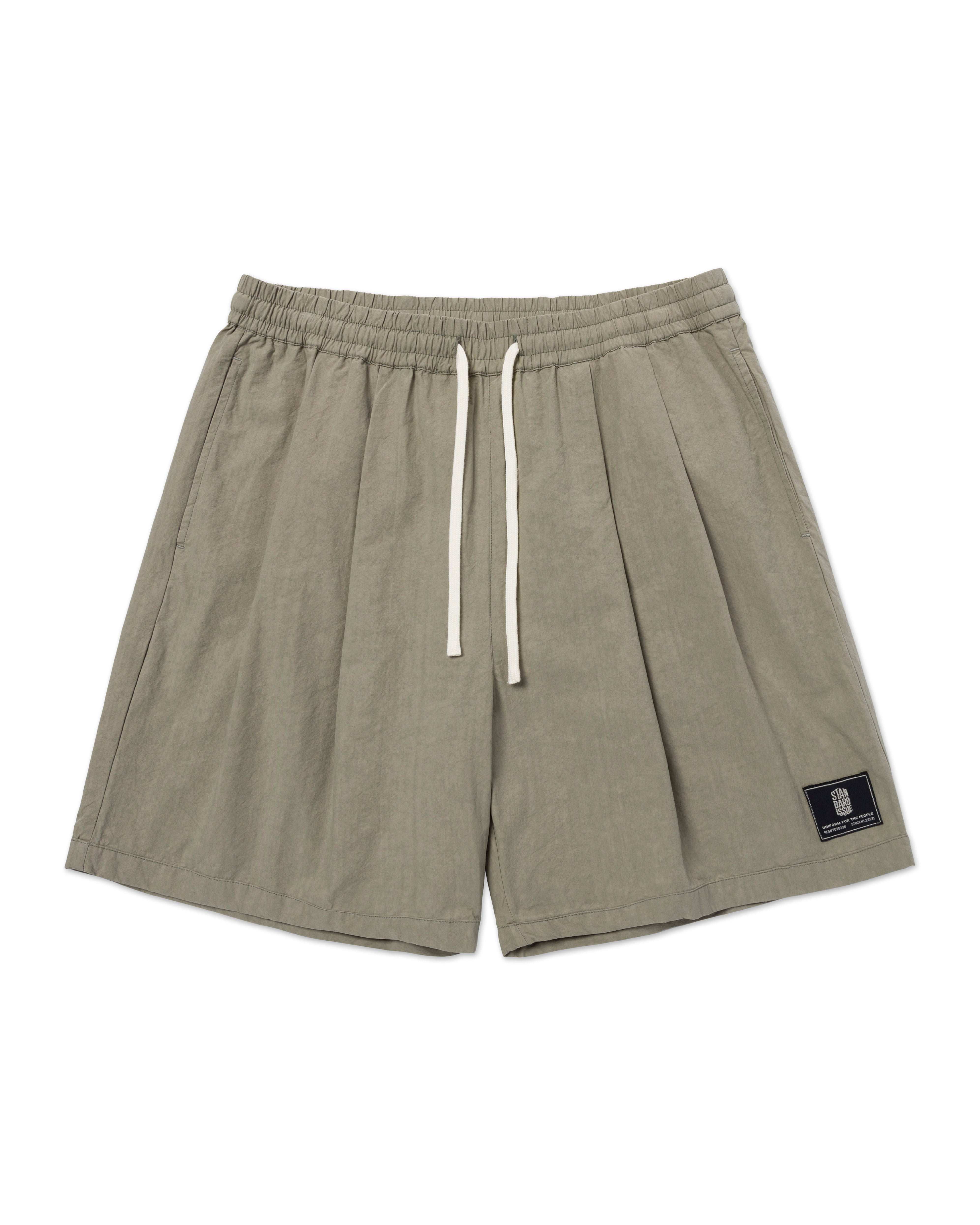 Camp Pleated Shorts Concrete