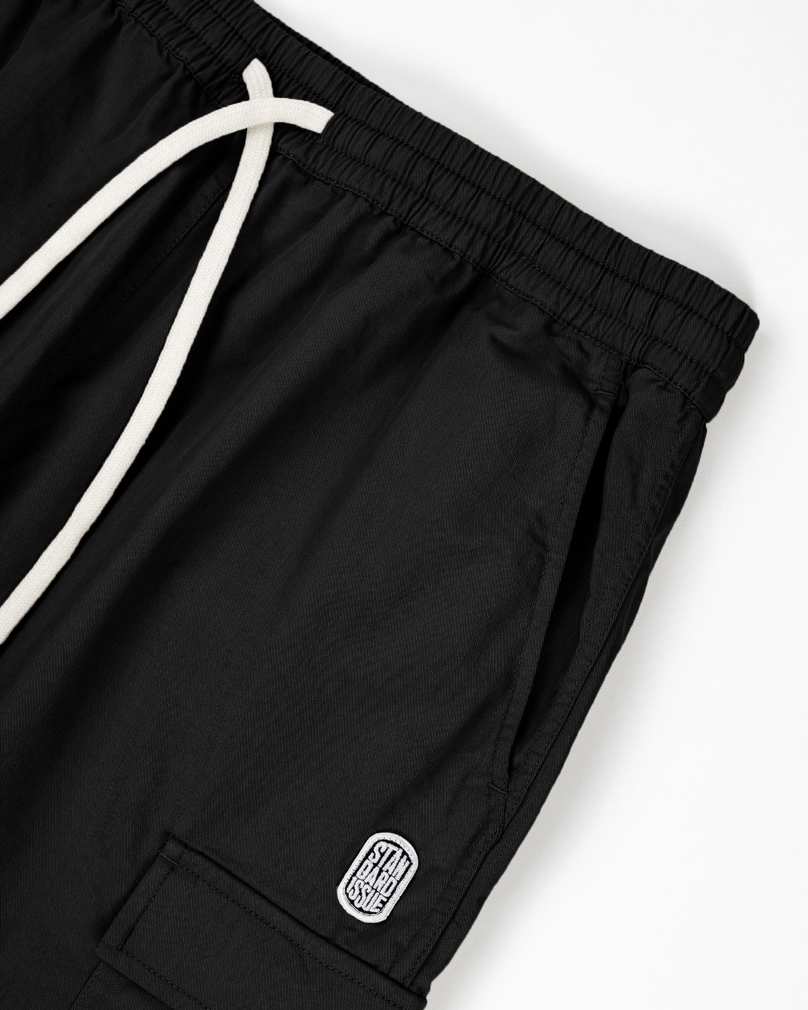 Sueded Cargo Pant Black