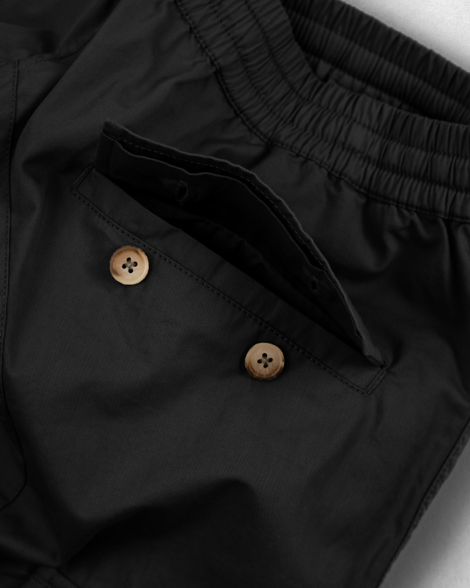 Sueded Cargo Pant Black