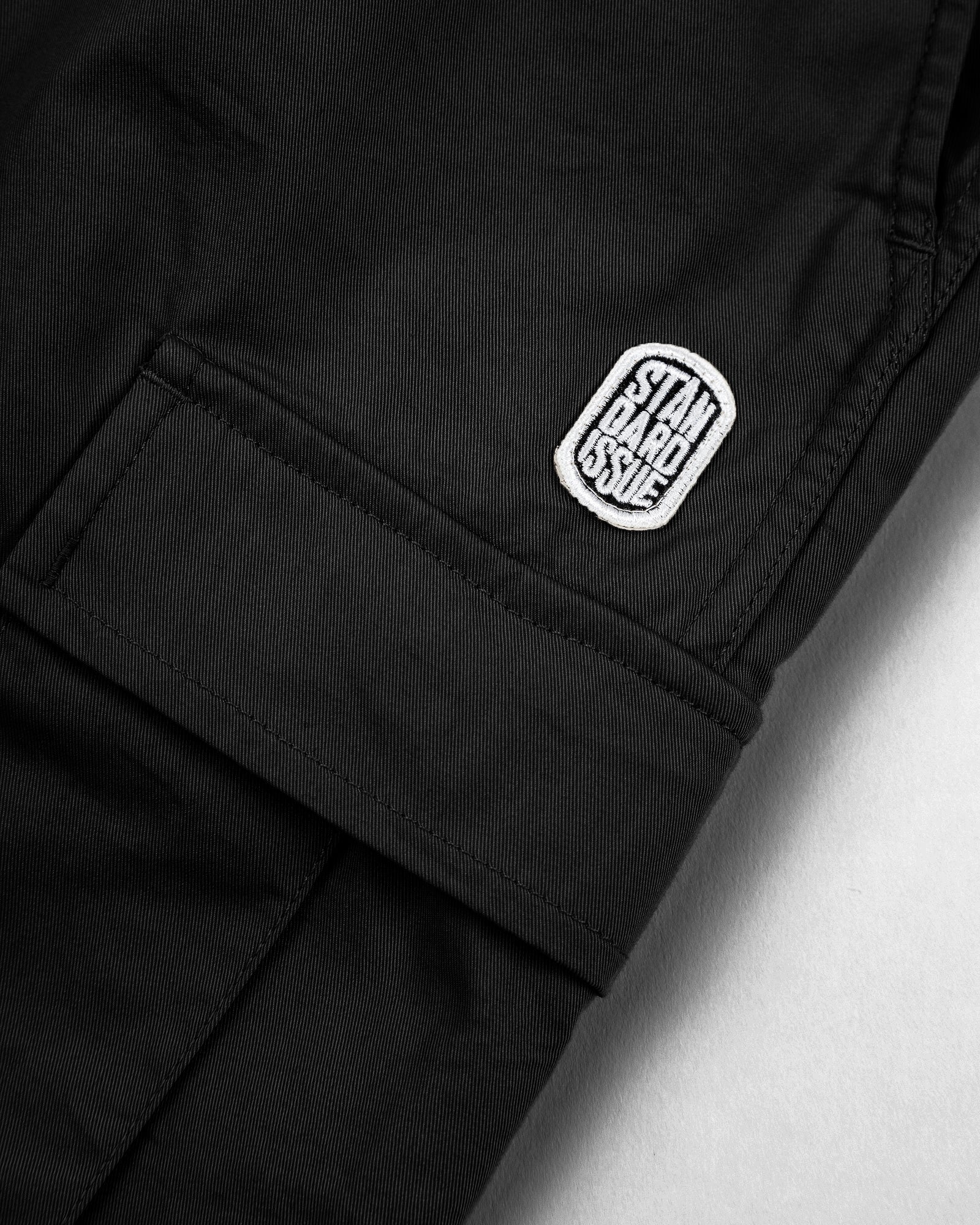 Sueded Cargo Pant Black